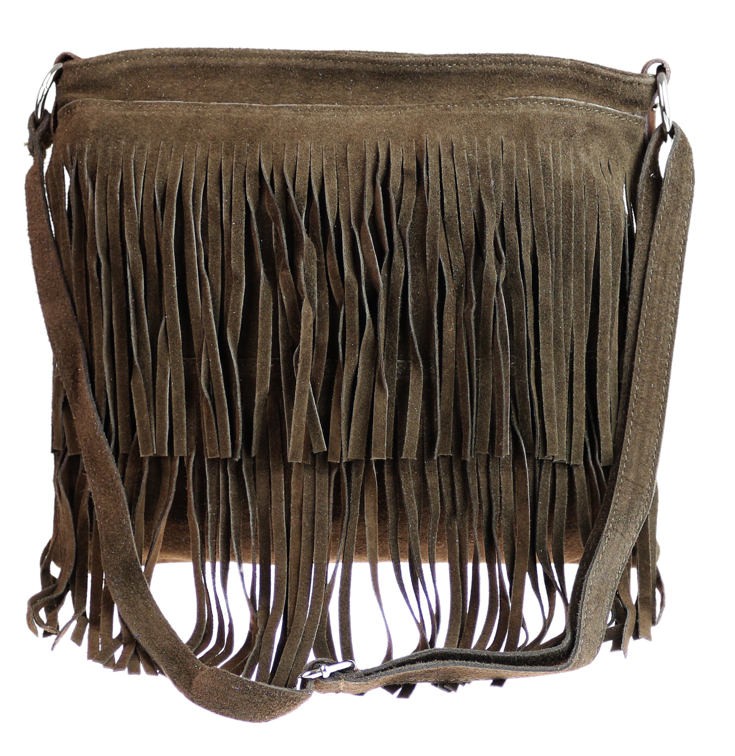 Stylish Women's Suede Fringe Crossbody Bag - Boho Chic Shoulder Purse for Everyday Use, Work & Date Night