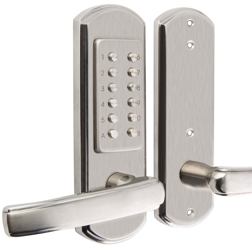 Keyless Mechanical Door Lock - Digital Keypad, 304 Stainless Steel (Left-Hand Inward) for Home Security