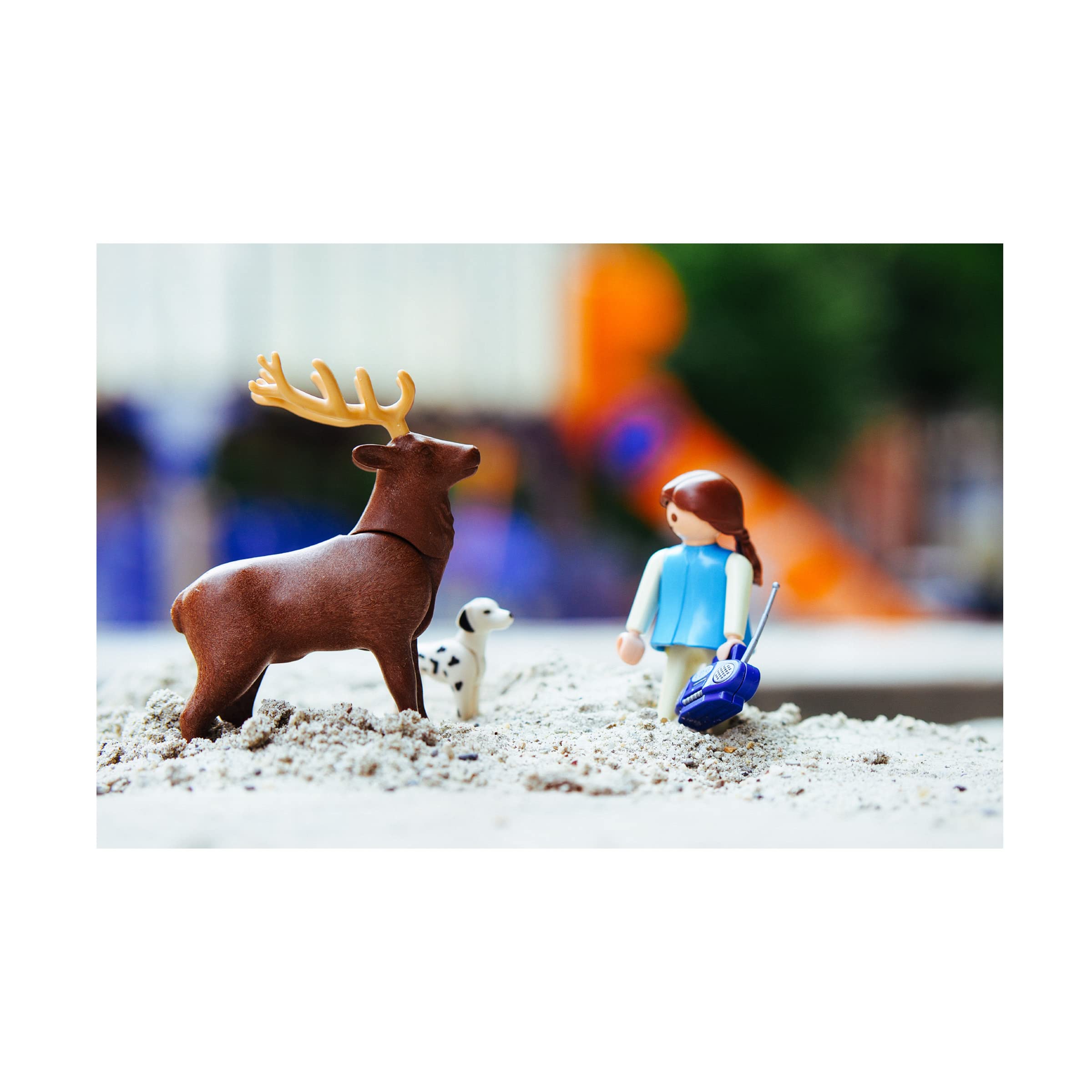 Alexander Brandt 'Toys On Sand' Canvas Wall Art Print - Modern Beach Decor for Living Room, Bedroom & Office - Premium Trademark Fine Art Collection