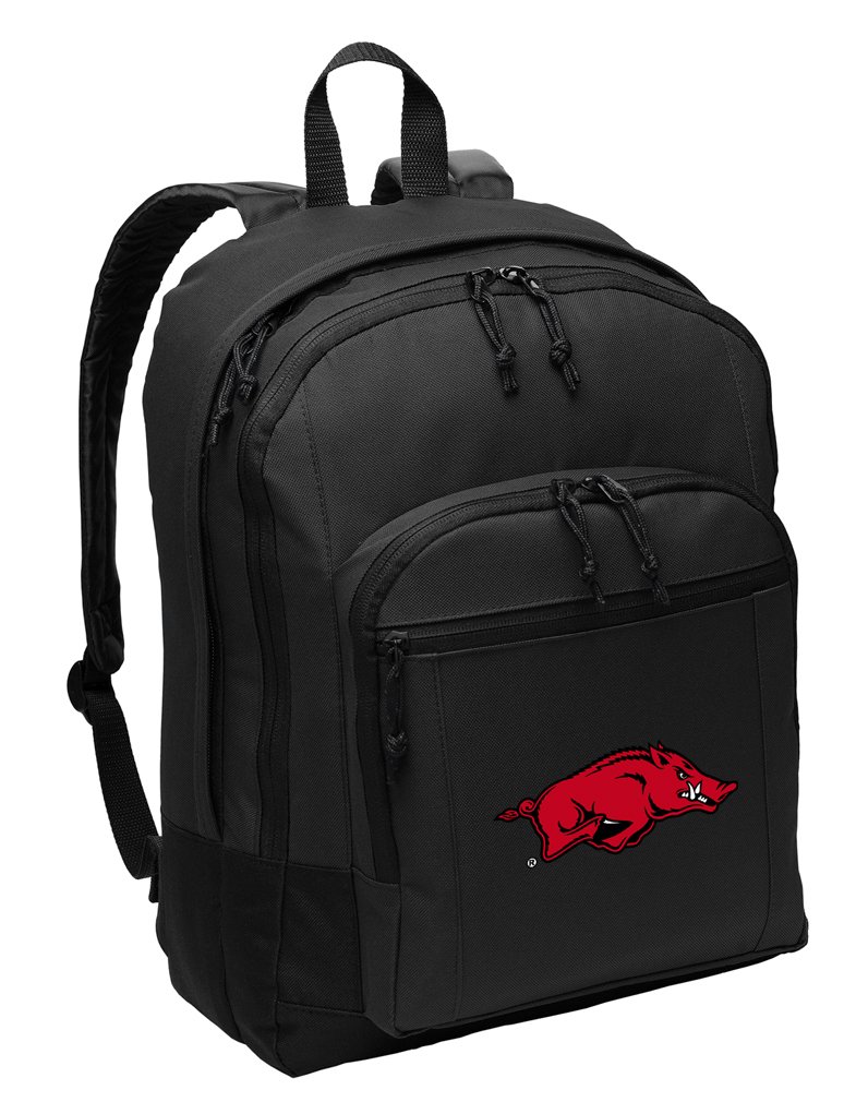 University of Arkansas Razorbacks Classic Backpack with Laptop Sleeve - Durable College Bookbag for Students, Campus Life & Travel Accessories
