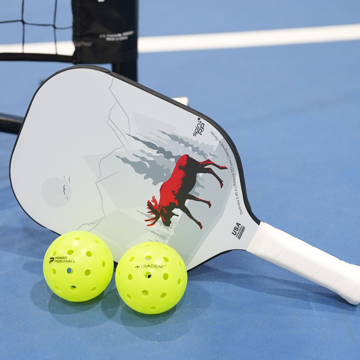 Diadem Icon V1 Pickleball Paddle with Canadian Flag Design - Premium Demo Rental for Tournaments & Recreational Play