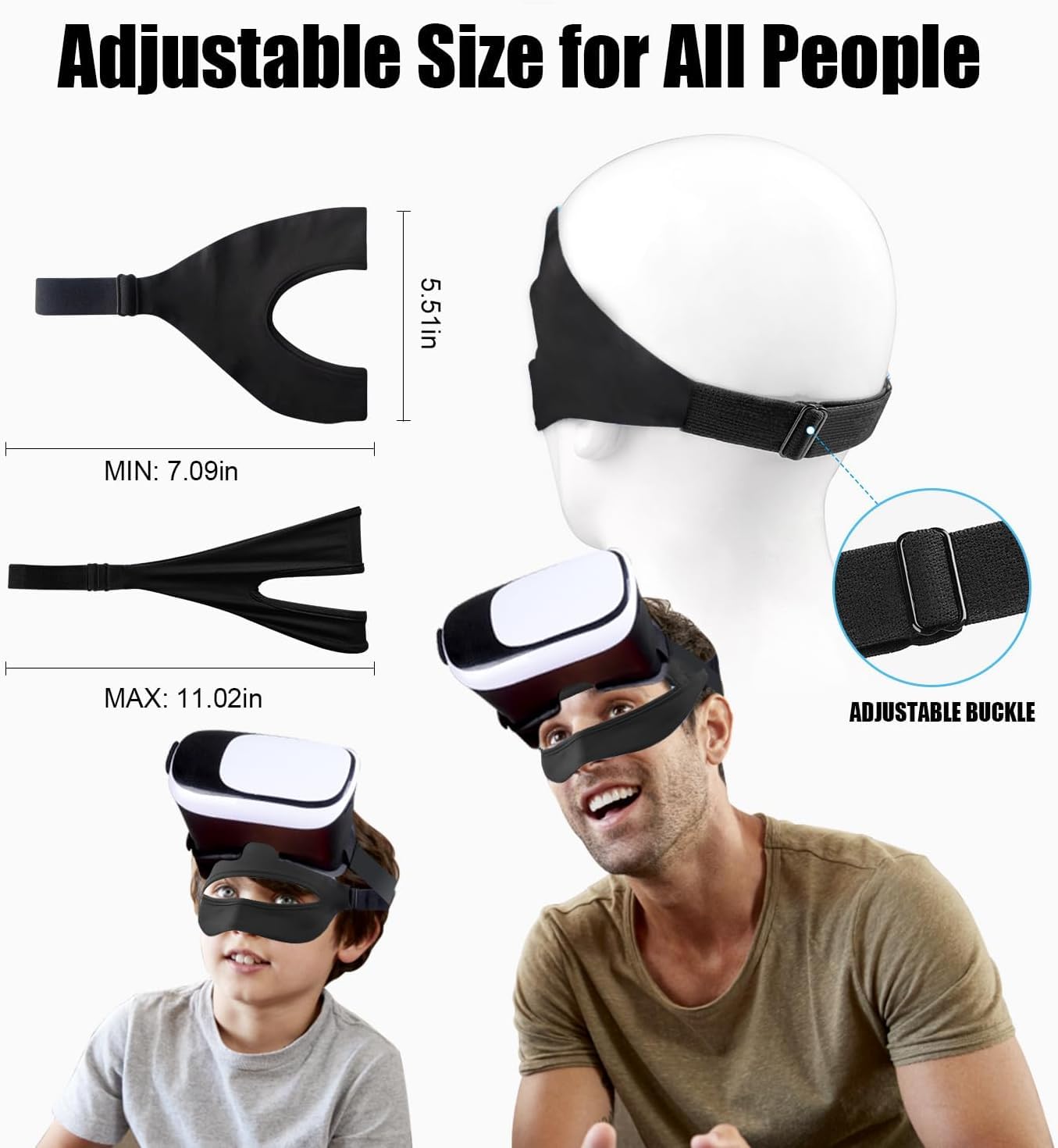 Breathable VR Mask Cover for Meta Quest 3, Quest 2, Vision Pro, PSVR2 - Sweat-Resistant Face Cushion (3-Pack Black) - Perfect for Virtual Reality Gaming & Extended Play Sessions