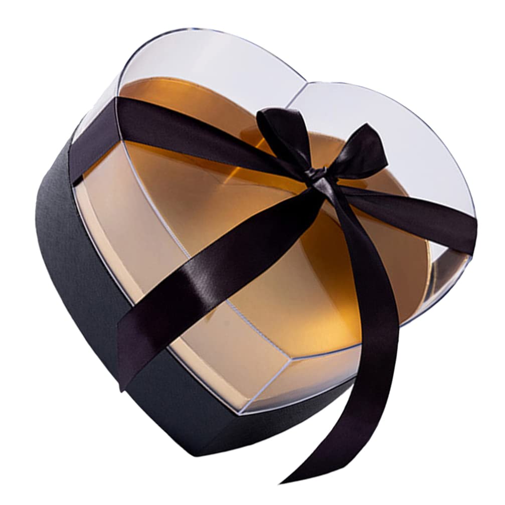 Heart Shaped Floral Gift Box with Lid - Elegant Flower Arrangement Container, Jewelry & Chocolate Gift Box for Weddings, Birthdays & Special Occasions