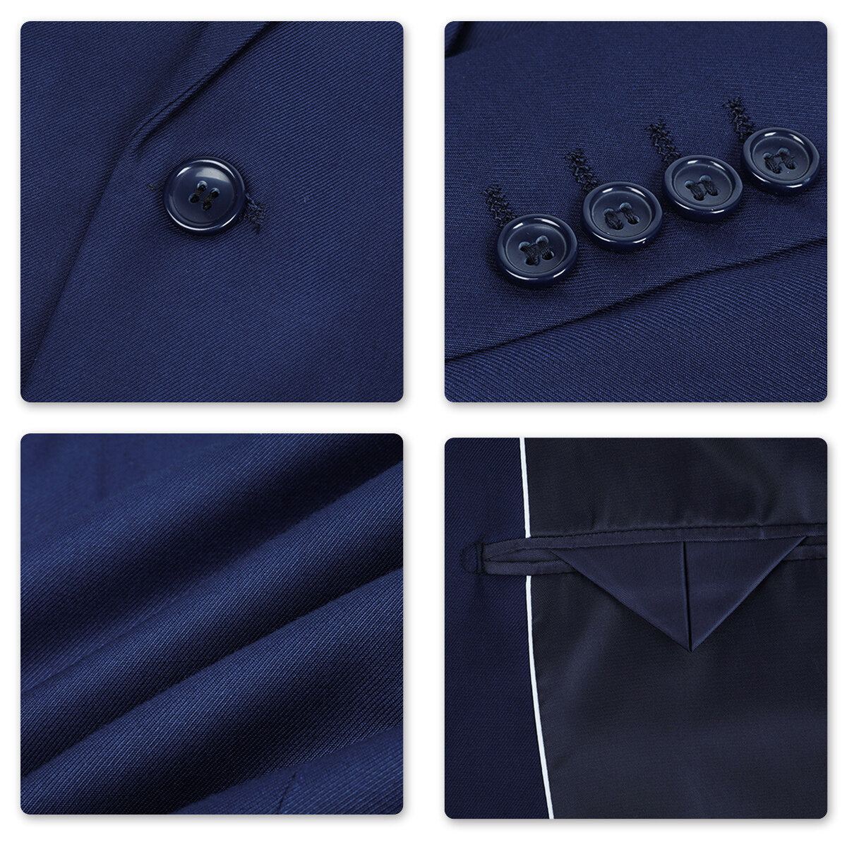 Navy Slim Fit Casual Blazer for Men - Business & Office Wear - Perfect for Work, Meetings & Formal Events