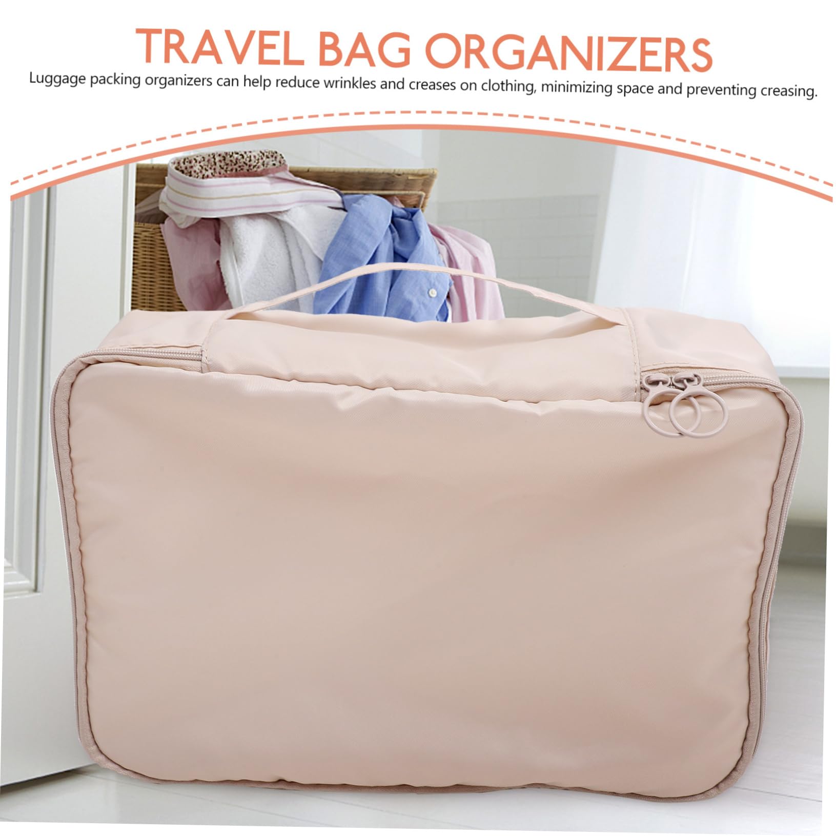 KESYOO 8-Piece Beige Travel Organizer Set - Packing Cubes & Compression Bags for Suitcases, Carry-Ons & Backpacks | Lightweight Polyester Luggage Organizers for Vacation, Business Trips & Weekend Getaways