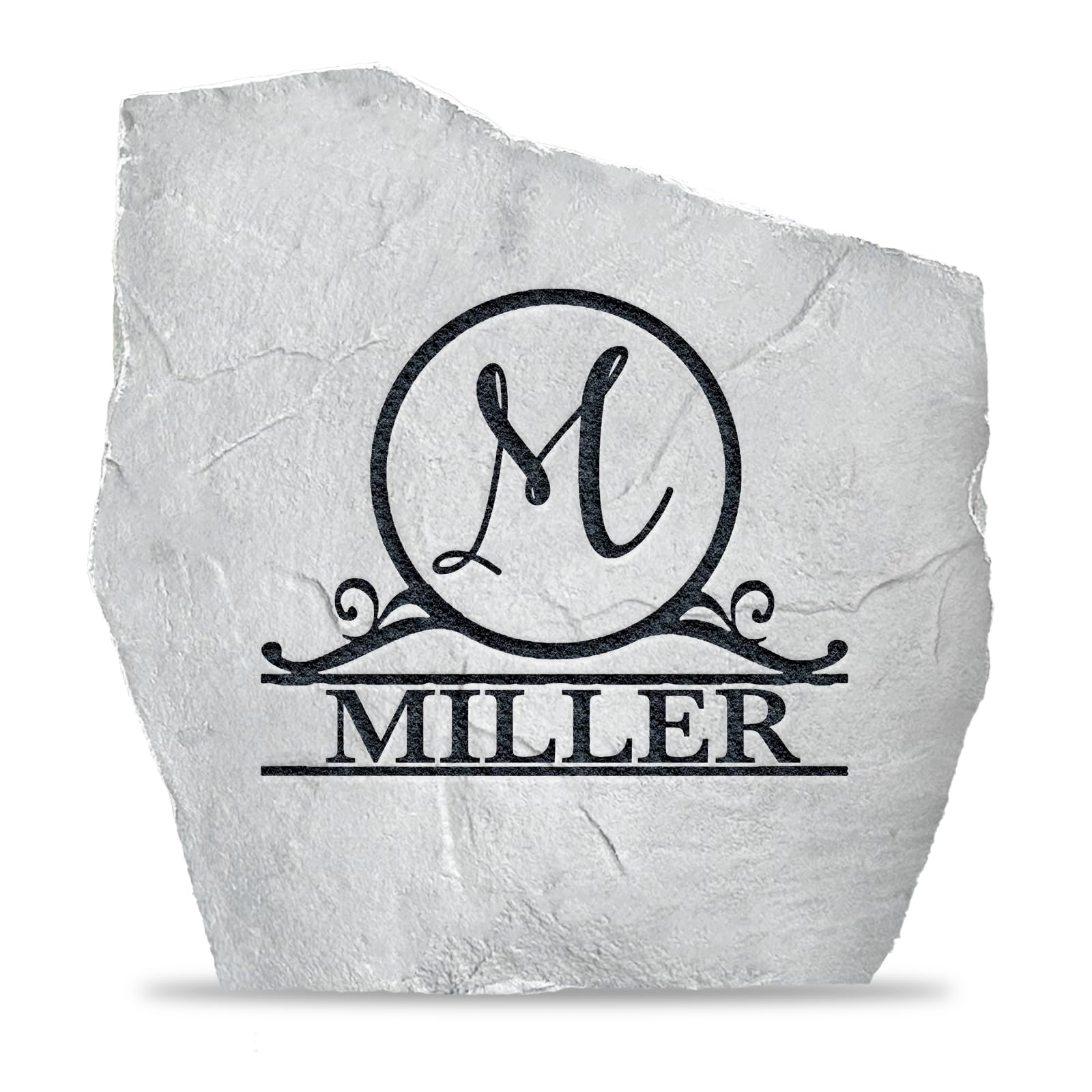 Personalized Engraved Monogram Stone - 21