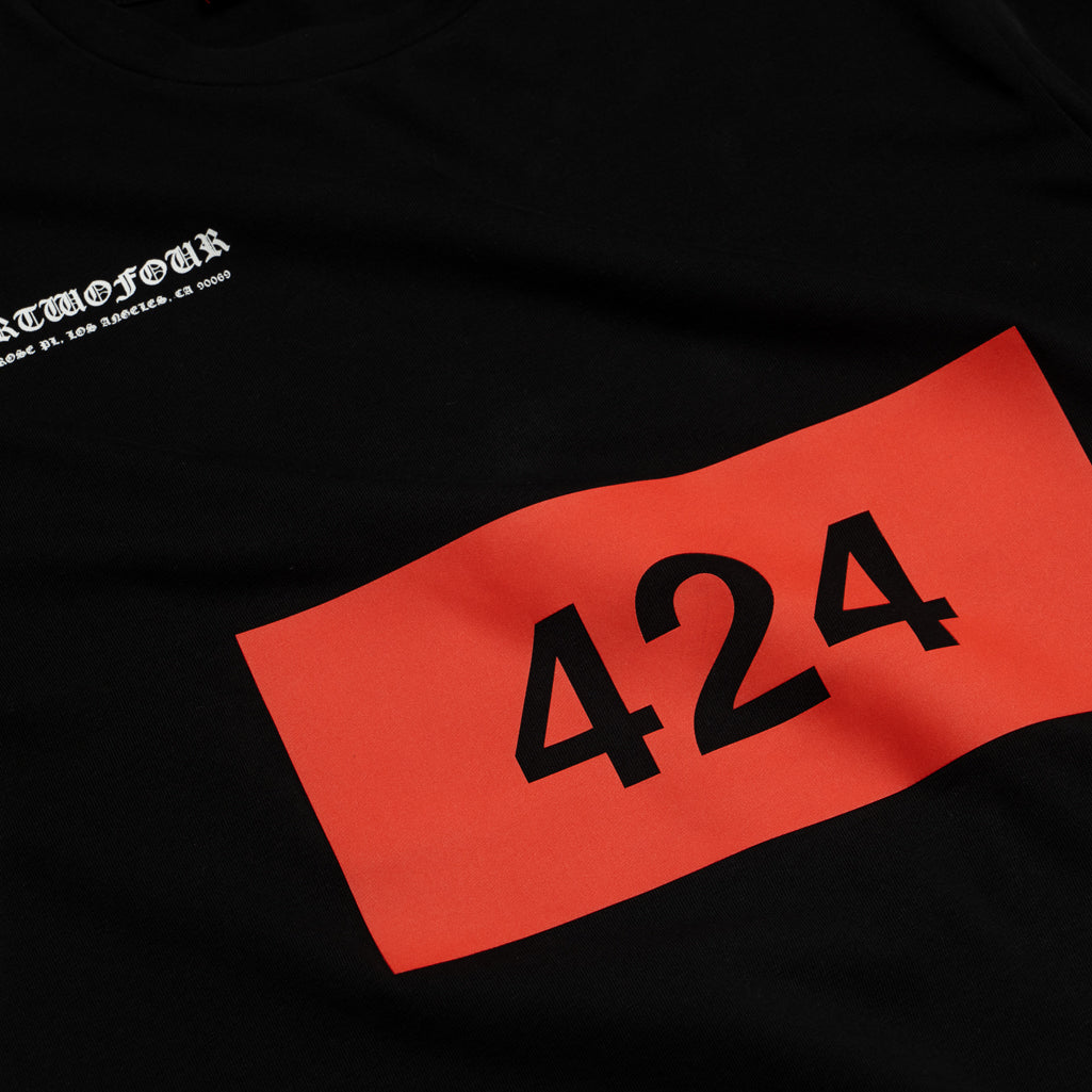 424 Printed Tee Black - Stylish Graphic T-Shirt for Men & Women | Perfect for Casual Wear, Street Fashion & Everyday Outfits