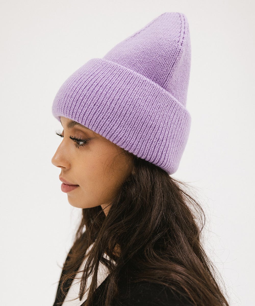Lou Oversized Knit Beanie - Soft Chunky Winter Hat for Women & Men - Perfect for Cold Weather, Skiing, and Outdoor Activities