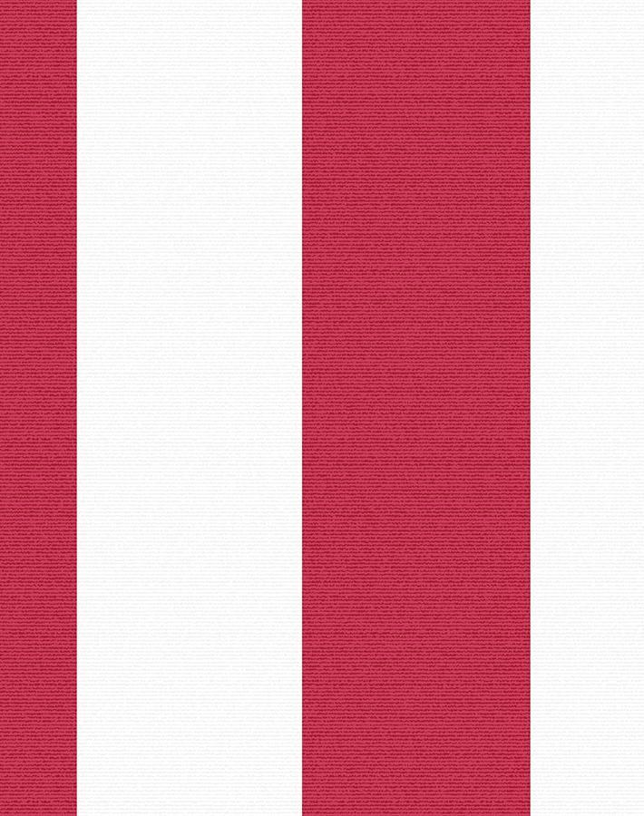 Candy Stripe Peel and Stick Wallpaper - Self-Adhesive Removable Wallpaper for Bedroom, Bathroom, Kitchen - Red & White Striped Wall Decor by Wallshoppe