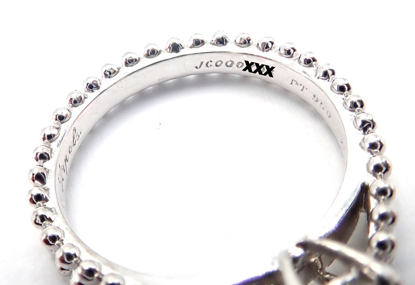 Authentic Van Cleef & Arpels Estelle Platinum .31ct Diamond Solitaire Ring with GIA Certification - Perfect for Engagement, Anniversary & Special Occasions