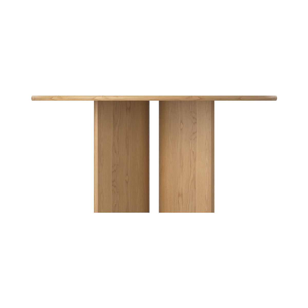 Fletcher Round Dining Table - Modern Wooden Kitchen Table for 4-6 People | Perfect for Small Spaces, Breakfast Nook & Cozy Family Meals