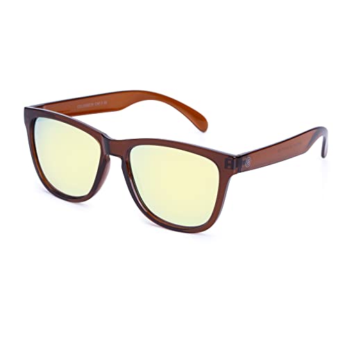 C32 - Brown/Gold Mirrored Lens