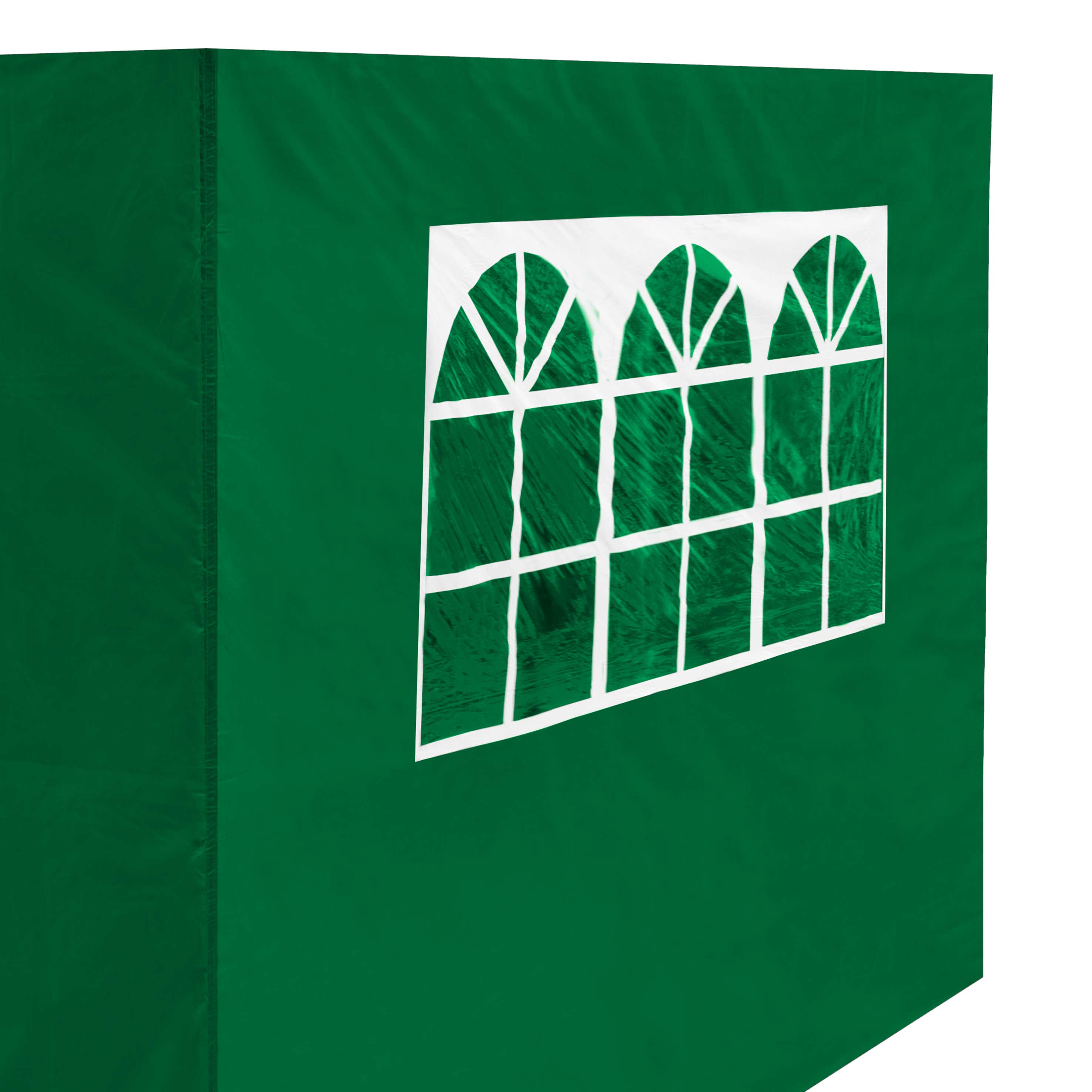 Premium Gazebo Side Walls, Doors & Windows - Fits 2x2m Gazebos, Dark Green (DG144) - Perfect for Outdoor Parties, Weddings & Garden Protection