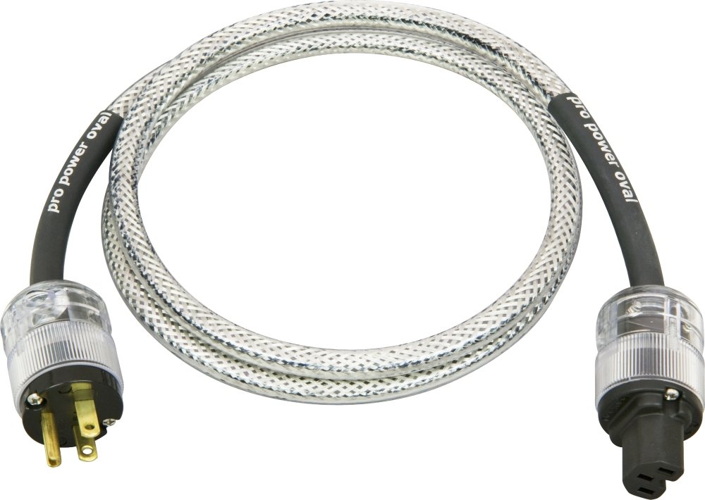 Analysis Plus Pro Power Oval Power Cable 3 ft - High-Performance Audio Power Cord for Home Theater & Hi-Fi Systems - Perfect for Audiophiles & Music Enthusiasts