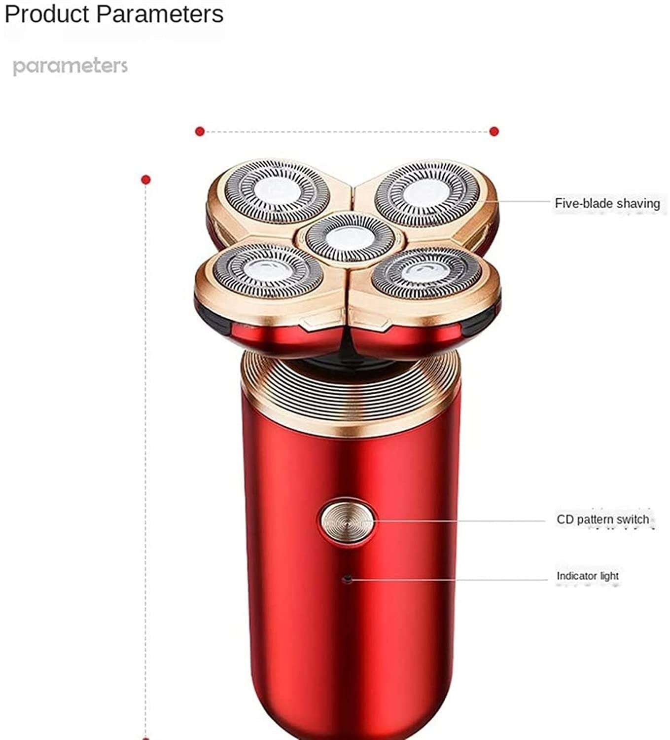 Best Head Shavers for Bald Men - Rechargeable Corded & Cordless Rotary Shaver Razor with Pop-up Trimmer - Wet/Dry Use - Includes Wall Adapter - Perfect for Travel, Gym & Daily Shaving Routine