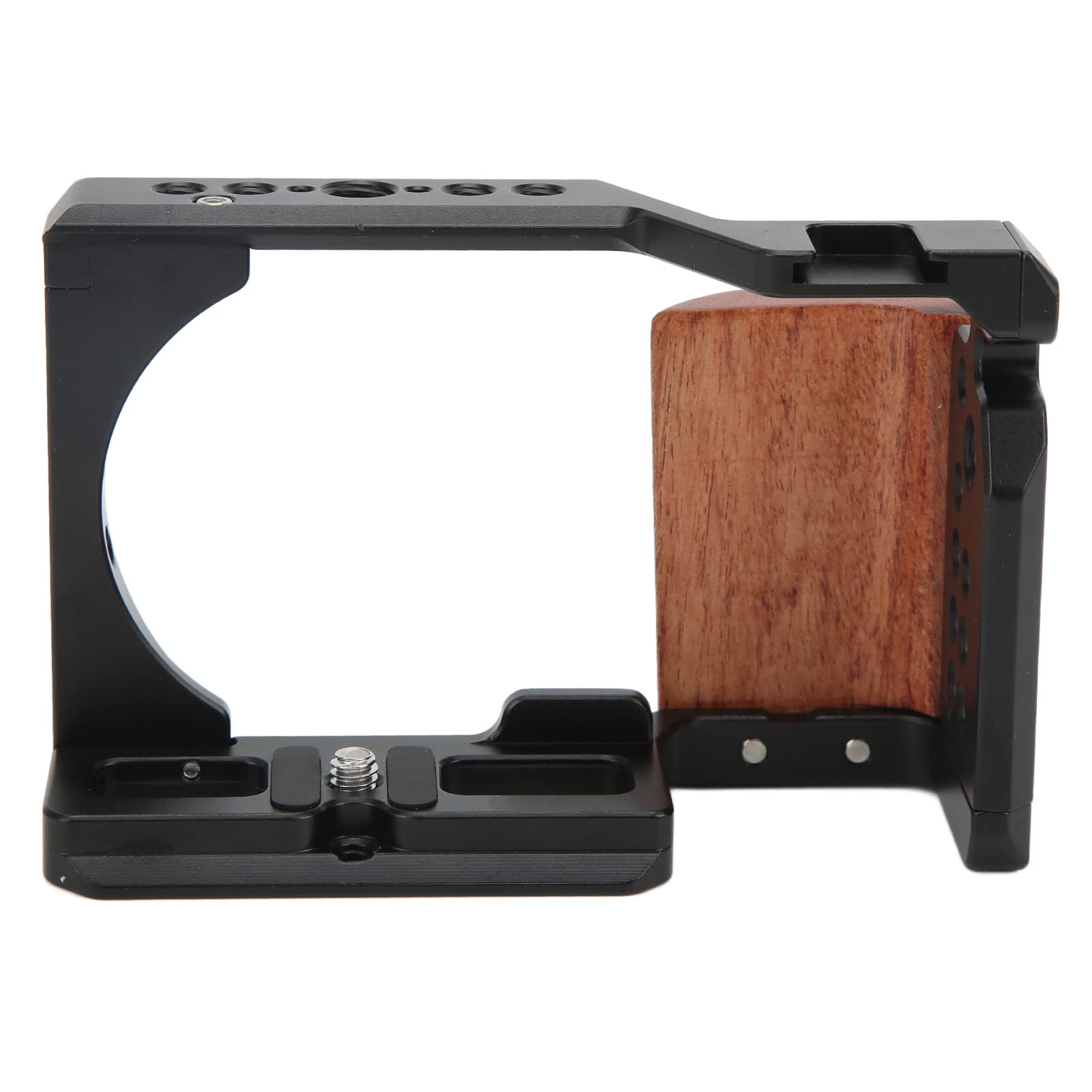 ZV-E10 Video Cage with Wooden Handle & Non-Slip Pad - Perfect for DSLR Filmmaking