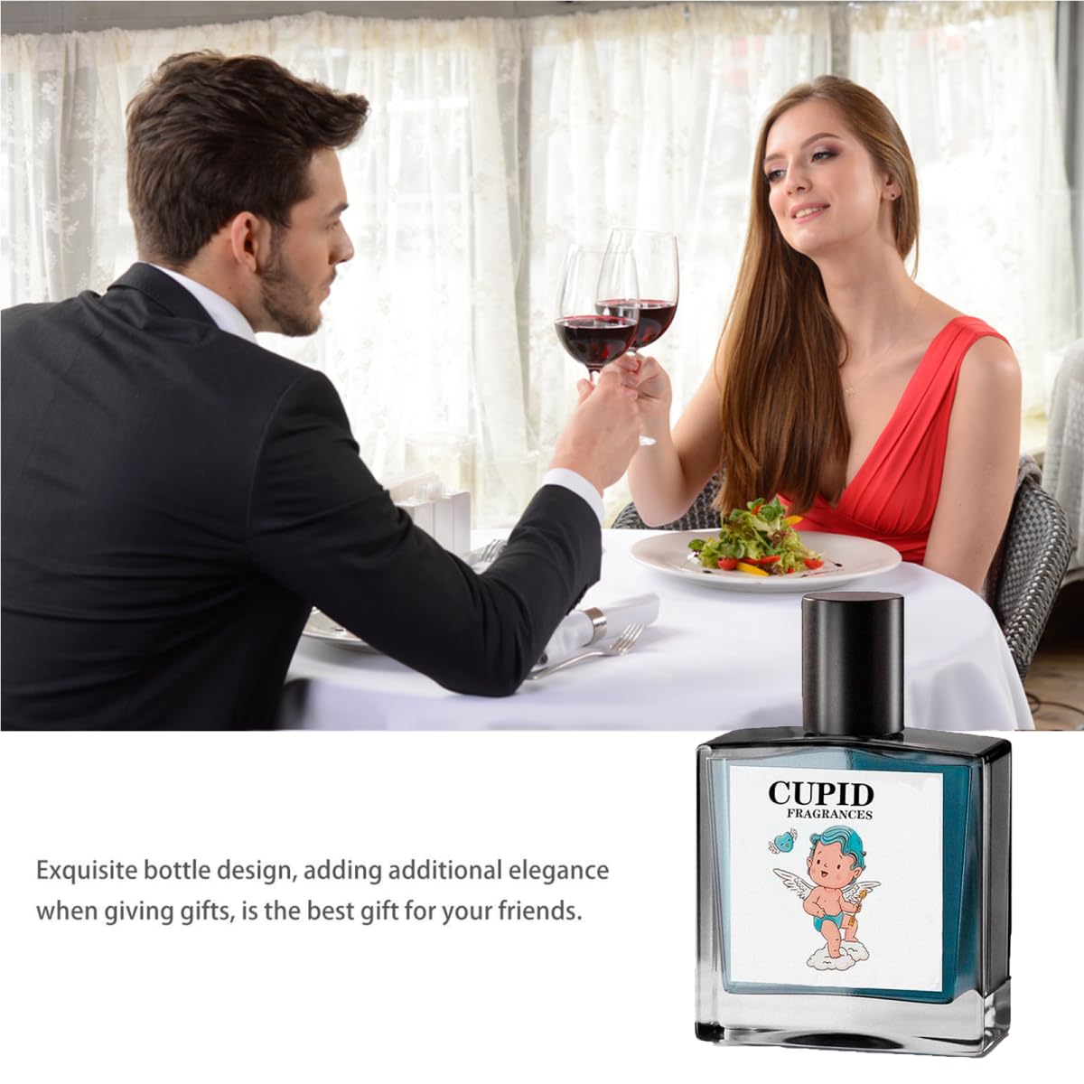 Cupid Hypnosis 2.0 Cologne for Men - Pheromone-Infused Attraction Scent, Long-Lasting Fragrance Spray, Travel Size Bottle (1.7oz) - Perfect for Dating, Night Out & Special Occasions