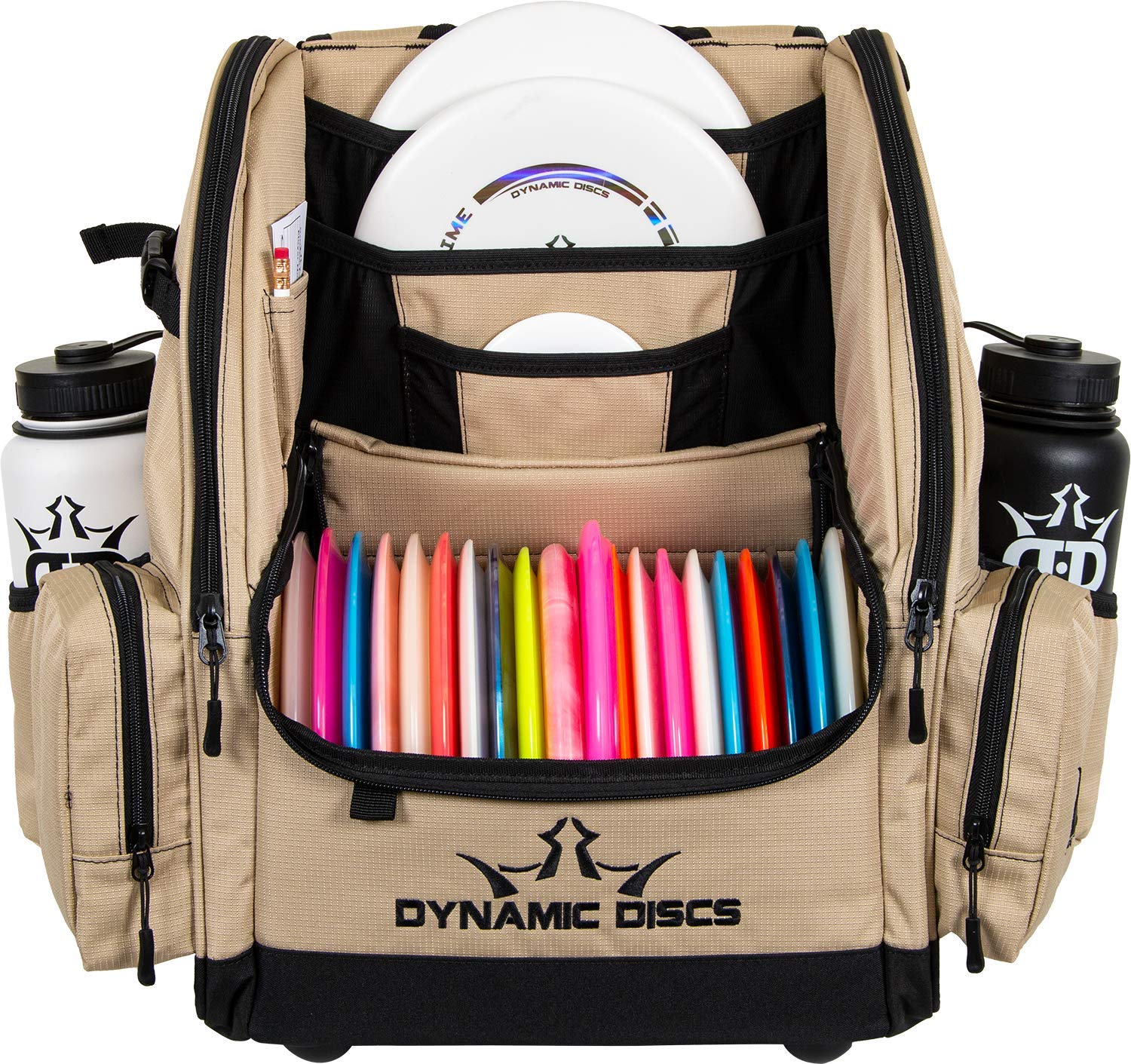 Dynamic Discs Commander Backpack - Premium 20 Disc Capacity Disc Golf Bag with 2 Deep Storage Pockets & Dual Water Bottle Holders | Perfect for Tournaments, Practice Rounds & Outdoor Disc Golf Adventures