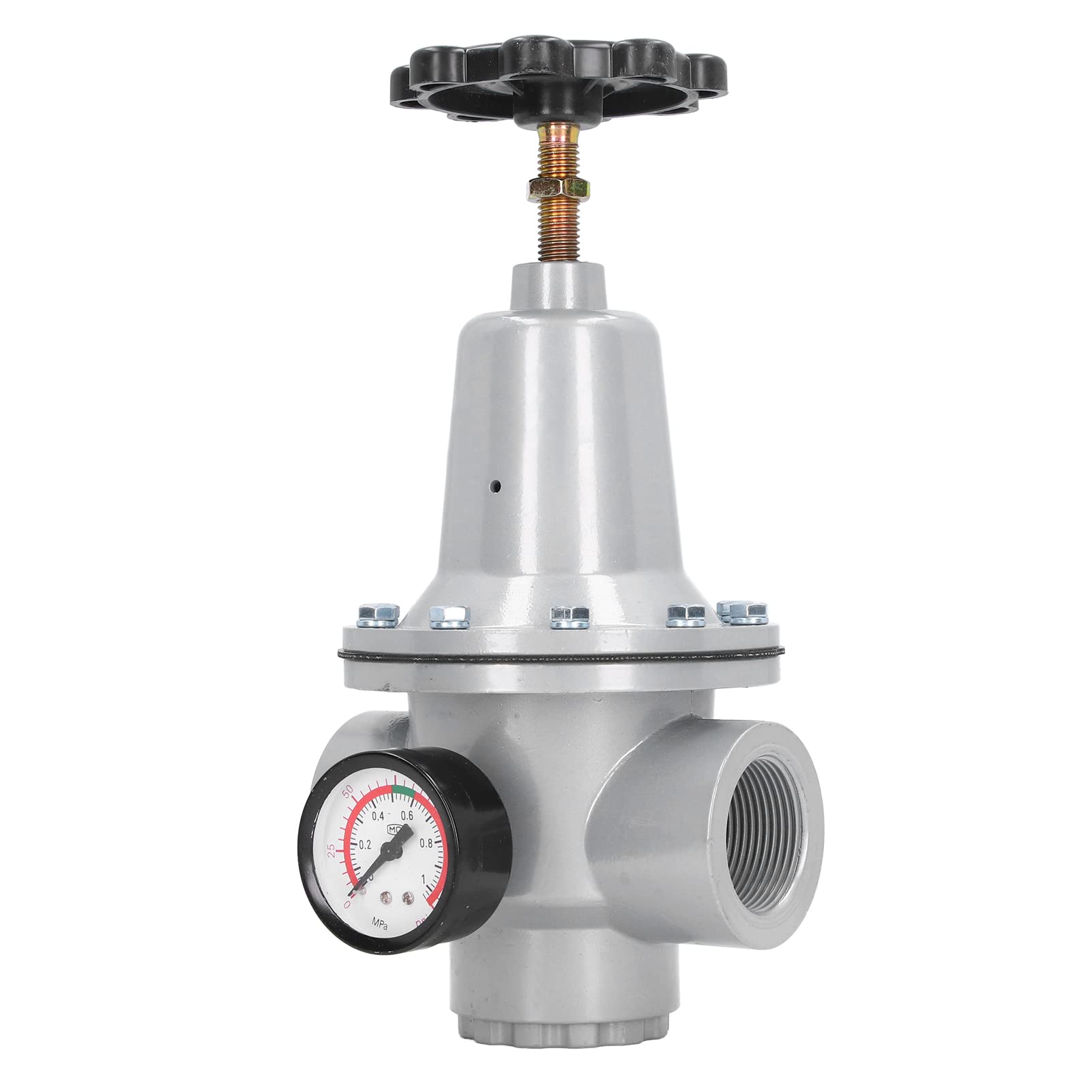 **High Precision Pneumatic Pressure Regulator Valve - Aluminum Alloy Air Compressor Regulator with Gauge & Screw Handle (QTY 32) - Ideal for Industrial Equipment, HVAC Systems & Pneumatic Tools**