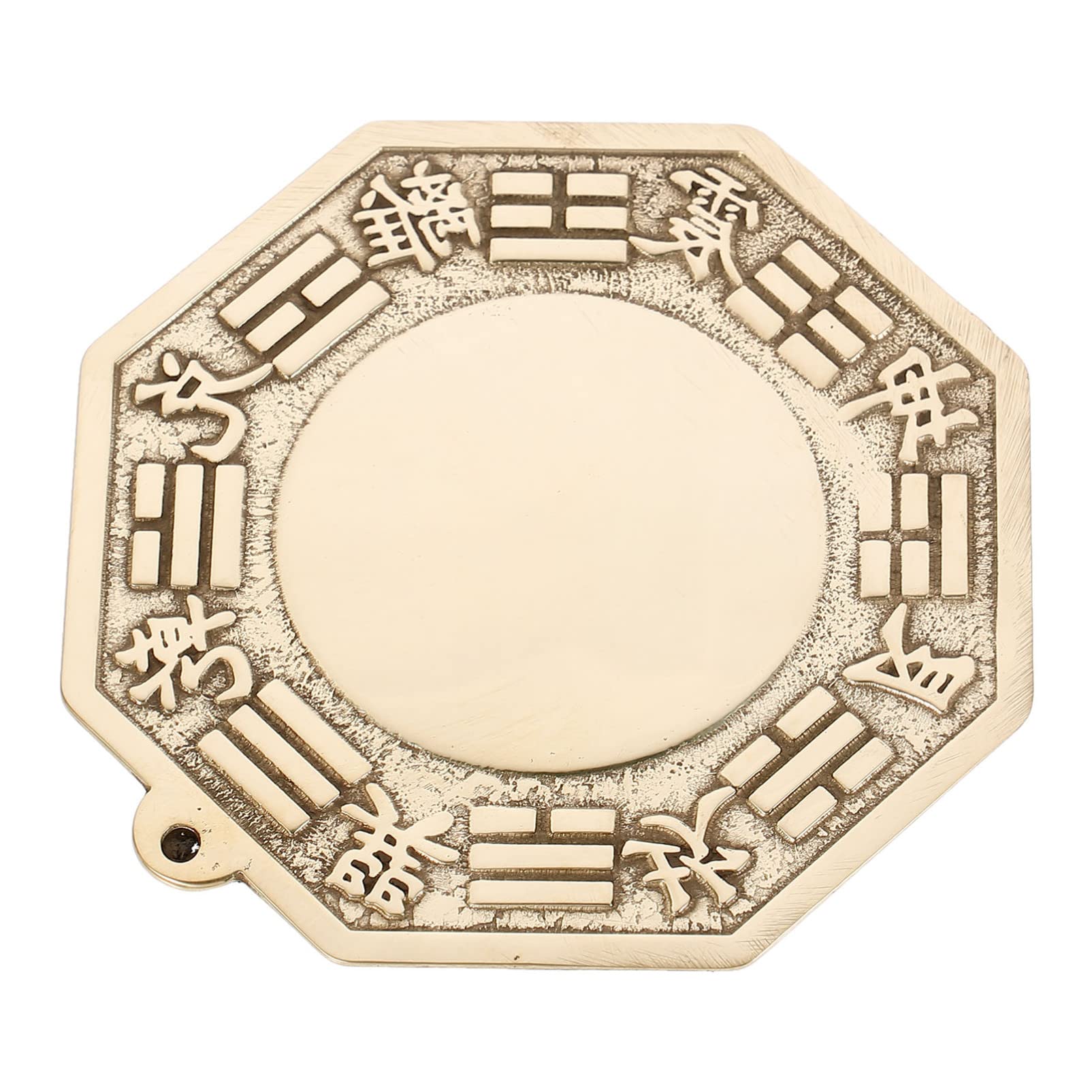 WINOMO Traditional Lucky Chinese Brass Bagua Mirror - Feng Shui Ornament for Home & Business (Convex/Concave) - Attract Wealth & Positive Energy | Perfect for Office Decor, Housewarming Gifts & Spiritual Protection