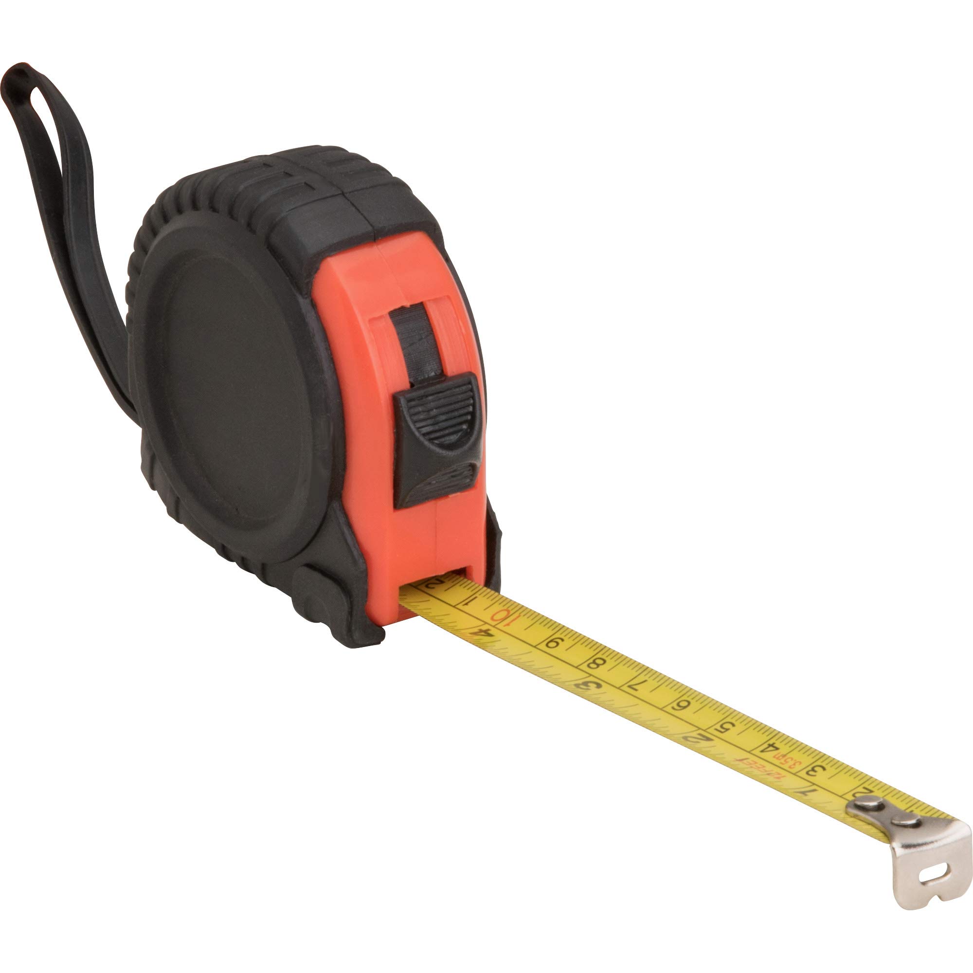 Genuine Joe 25-Foot Tape Measure (11972) - Heavy Duty Retractable Measuring Tool for Construction, DIY Projects, and Home Improvement