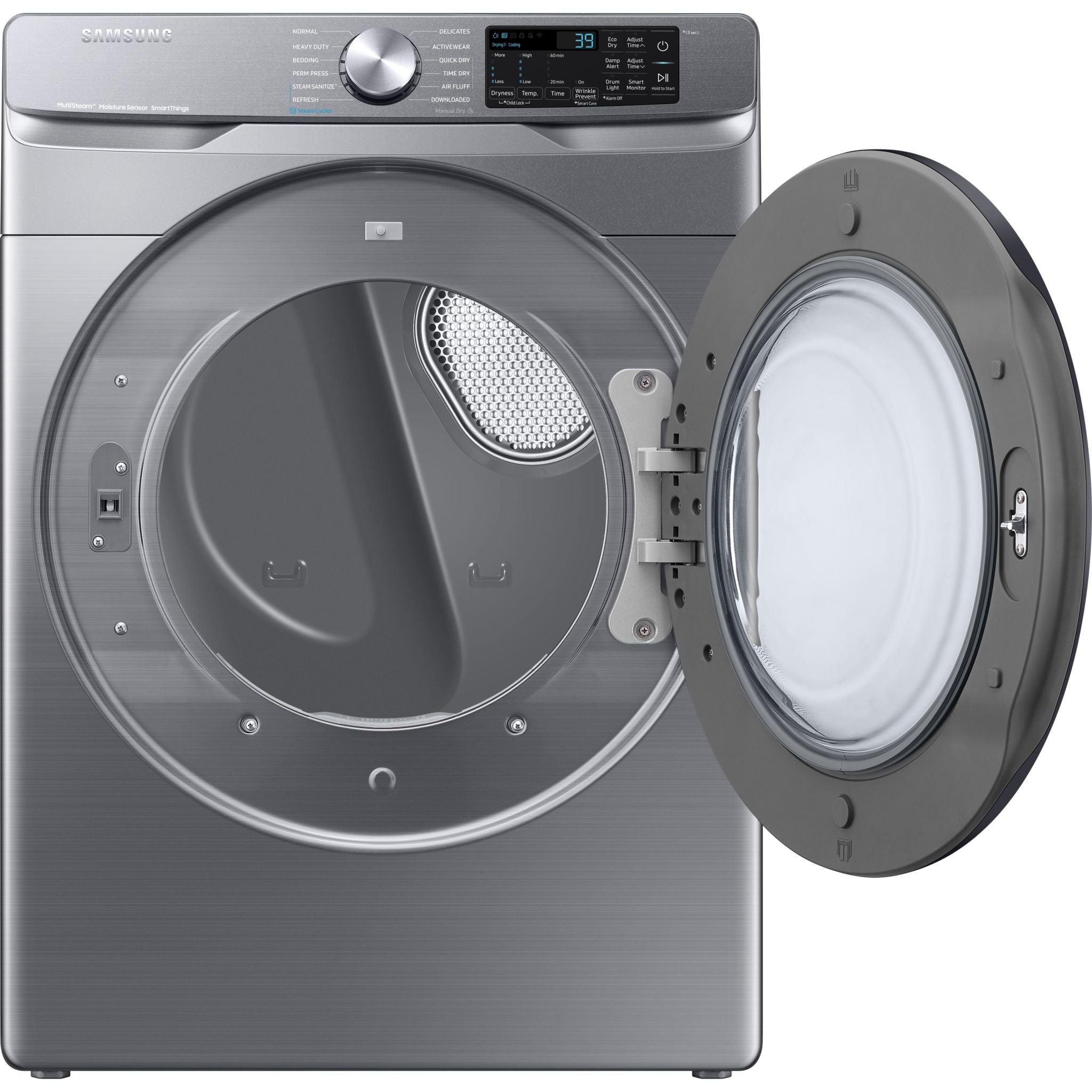 Samsung DVG45B6305P Front Load Electric Dryer - 7.5 Cu. Ft. Capacity, ENERGY STAR Certified, Smart Sensor Dry, Wrinkle Prevent, Grey - Perfect for Laundry Rooms & Apartments