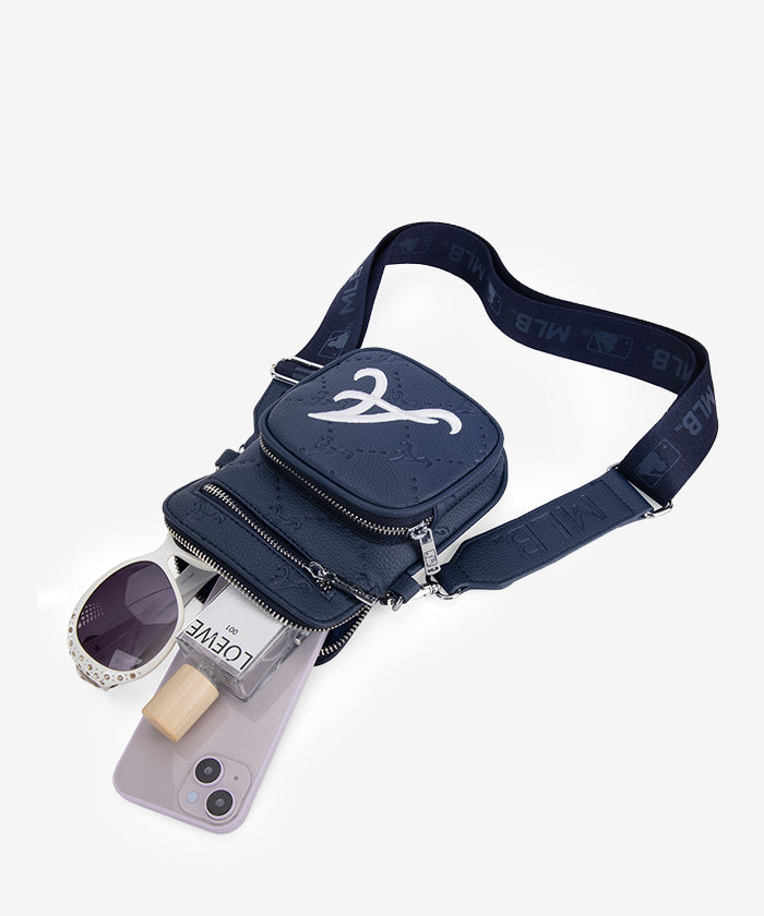 Official MLB Atlanta Braves Mini Crossbody Purse for Women - Stylish Baseball Fan Bag for Games, Travel & Everyday Use