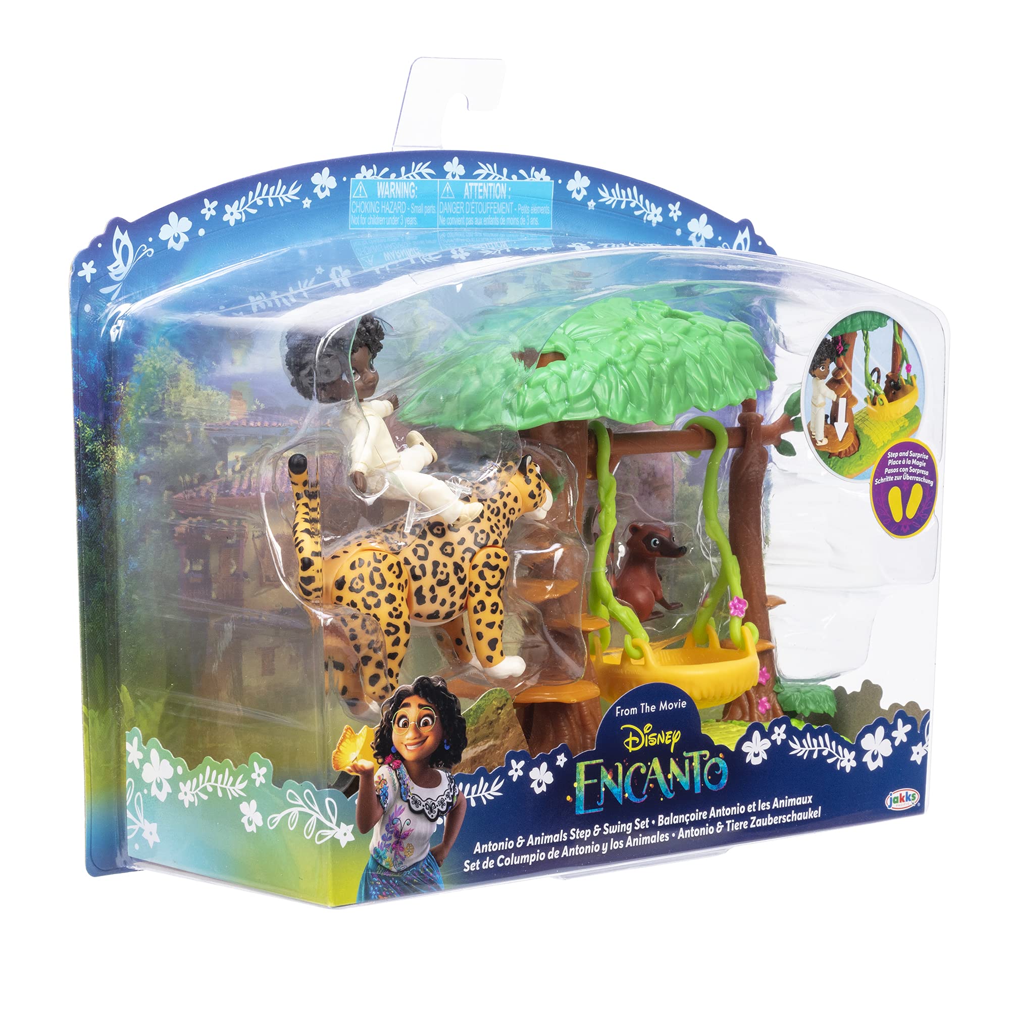 Disney Encanto Antonio's Animal Swing Playset with Jaguar Figure - Interactive Toy for Kids, Perfect Gift for Disney Fans | Great for Pretend Play, Birthday Parties & Collectors