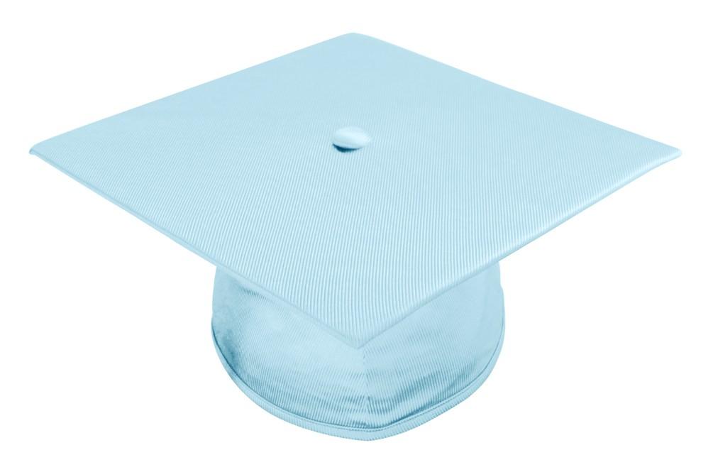 Shiny Light Blue Graduation Cap for Bachelor's Degree - College & University Commencement Ceremony Accessories - Perfect for Graduation Photos & Celebration Events