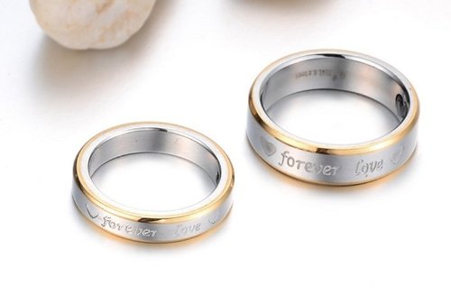 His & Hers Titanium Magnetic Wedding Bands - 6mm & 4mm Korean Style Hematite Rings for Couples (Sizes 5-10) - Perfect Anniversary Gift