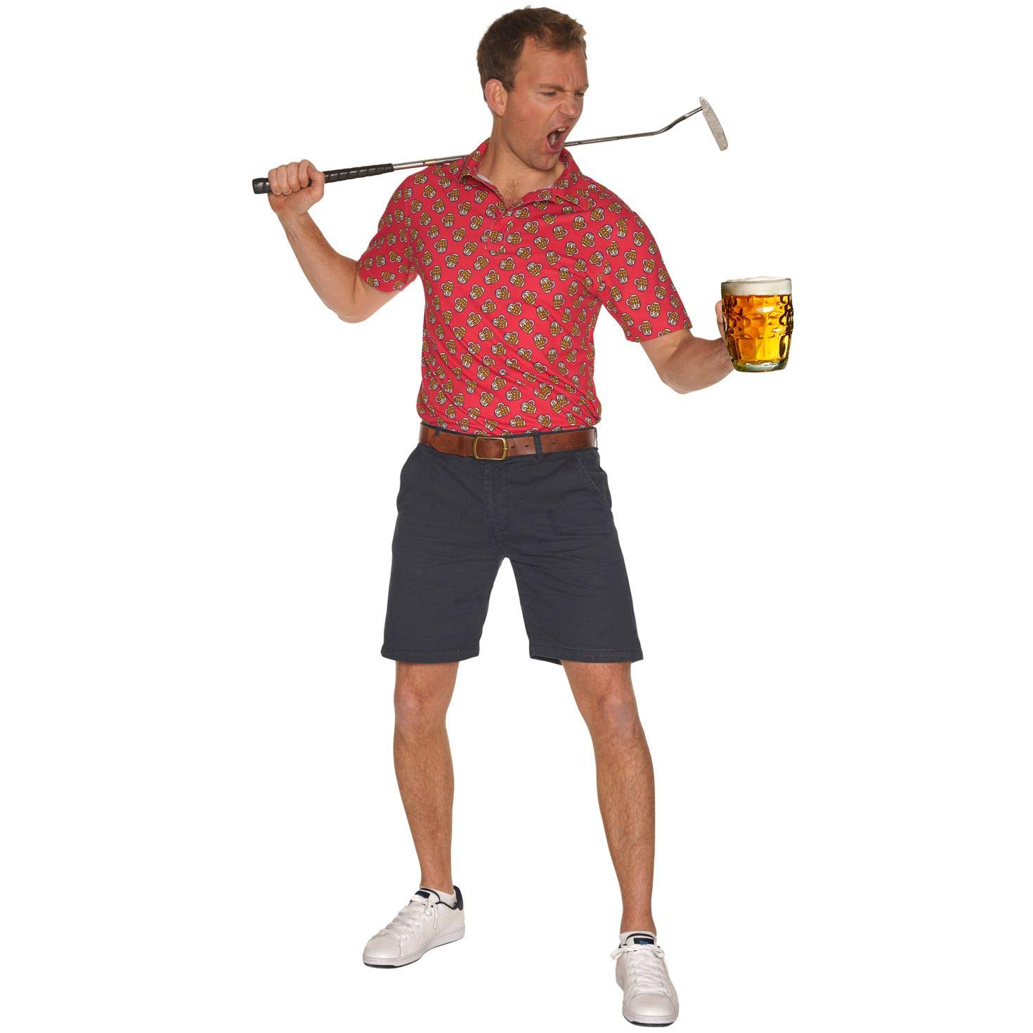 Royal & Awesome Men's Golf Polo Shirts - Funny & Colorful Golf Apparel for Men - Perfect for Golf Tournaments, Casual Wear & Gifts