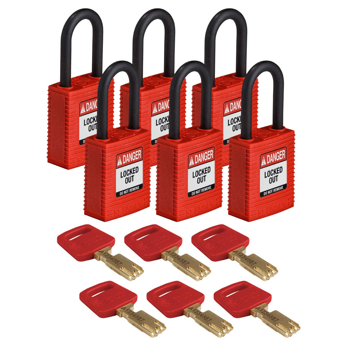 Brady SafeKey Lockout Padlock - 1.5