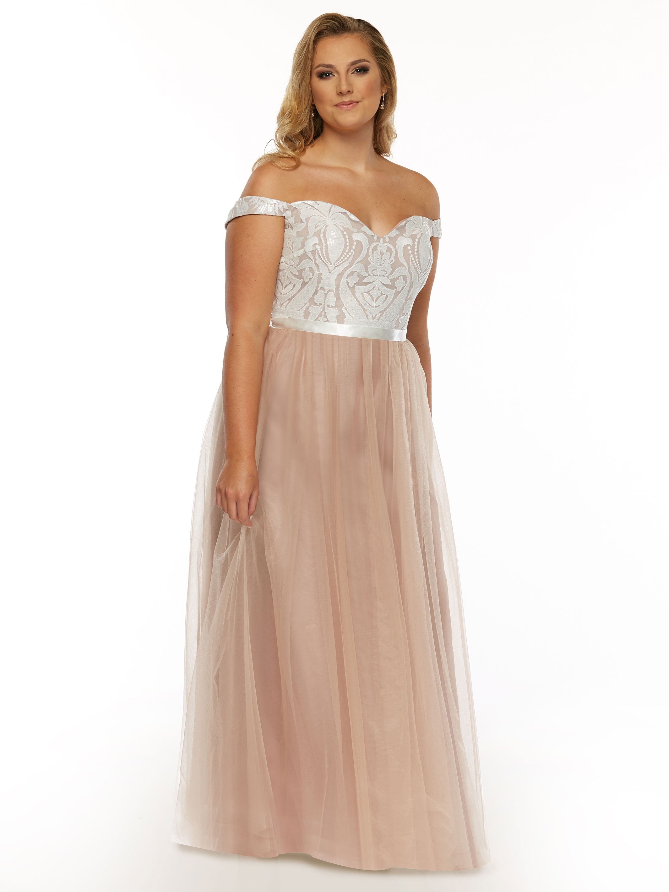 Elegant Off-the-Shoulder Sequin Lace A-Line Bridesmaid Dress - Perfect for Weddings, Prom & Formal Events