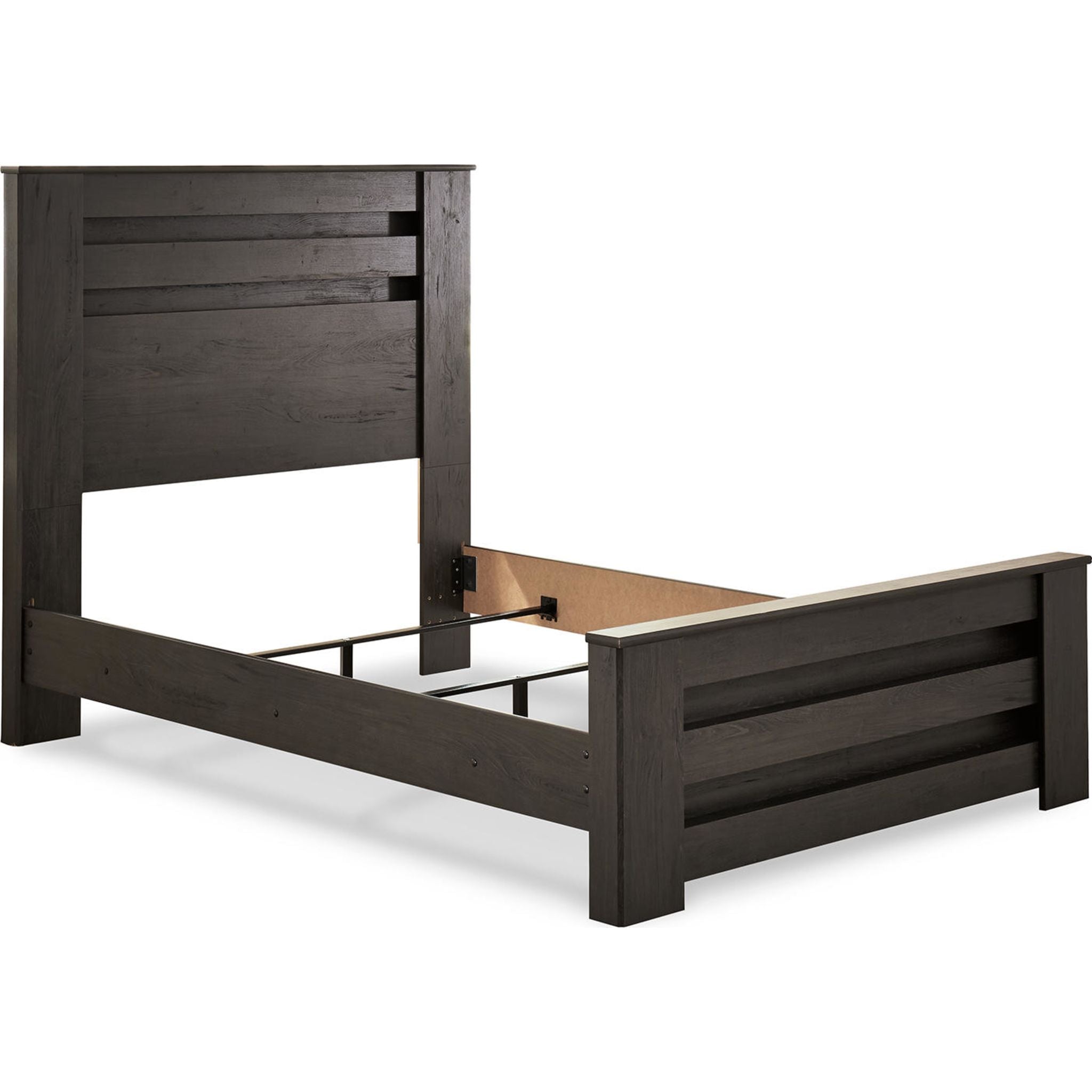 Brinxton Full Panel Upholstered Headboard - Charcoal Grey Fabric Bed Frame for Master Bedroom & Guest Room Decor