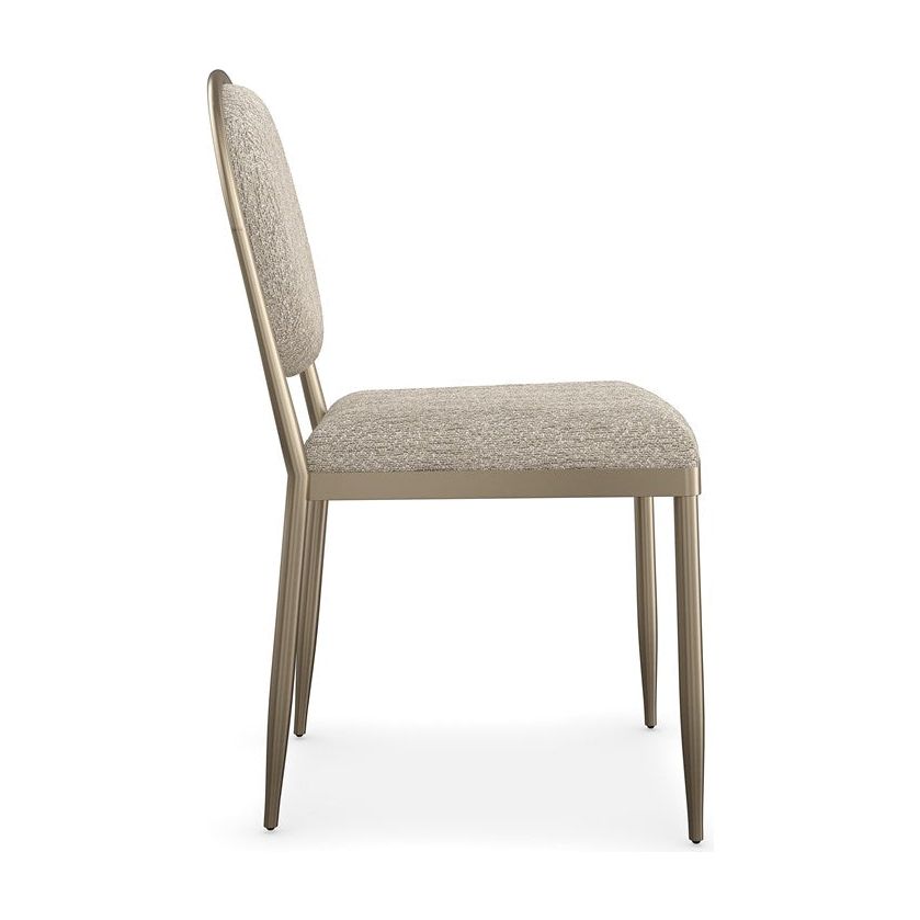 Amalfi Dining Chair in Bronze Finish - Elegant Modern Dining Room Seating for Home & Restaurant Decor