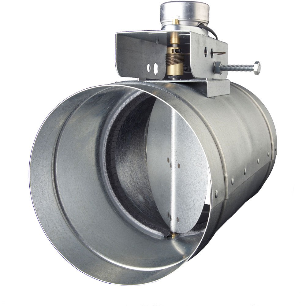 Broan NuTone MD6T 6-Inch Automatic Make-Up Air Damper - Direct Wired HVAC System - Perfect for Bathroom, Kitchen & Commercial Ventilation