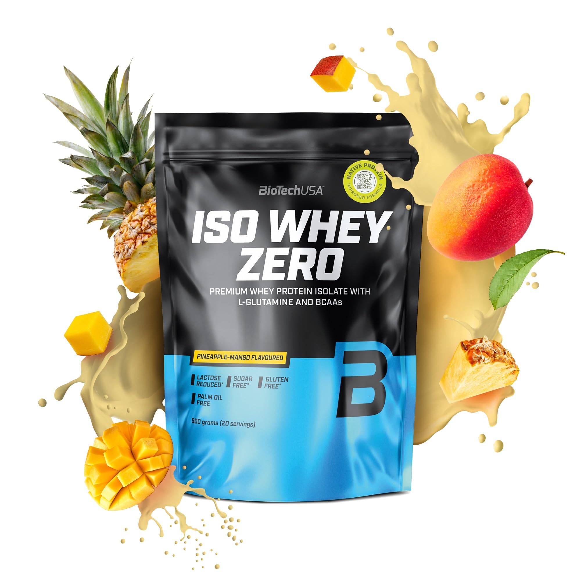 BioTechUSA Iso Whey Zero 500g - Premium Whey Protein Isolate Powder for Muscle Growth & Recovery - Ideal for Post-Workout, Weight Loss & Fitness Enthusiasts