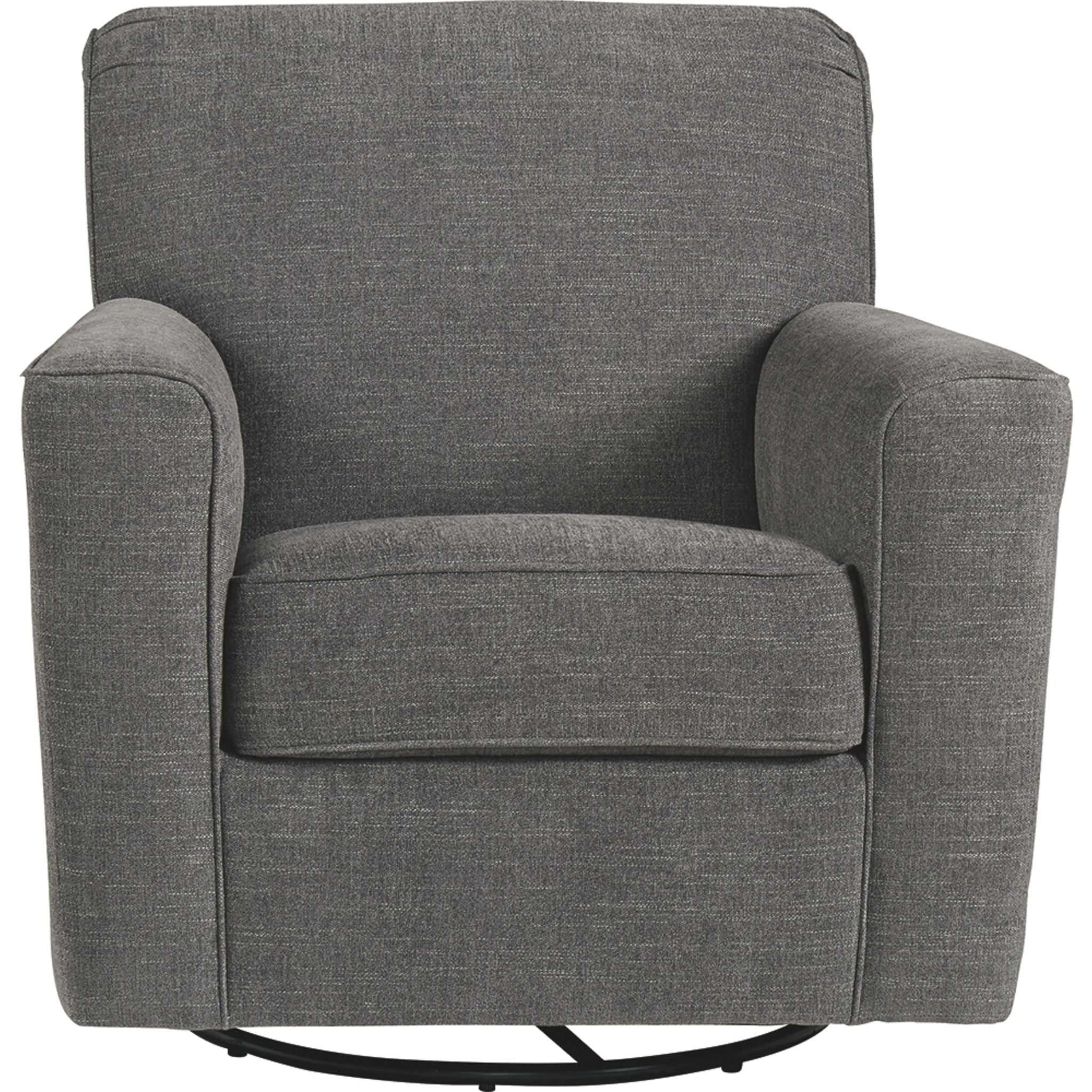 Alcona Swivel Chair - 360 Degree Rotating Office Chair with Ergonomic Design, Charcoal Gray - Perfect for Home Office, Gaming, and Conference Rooms