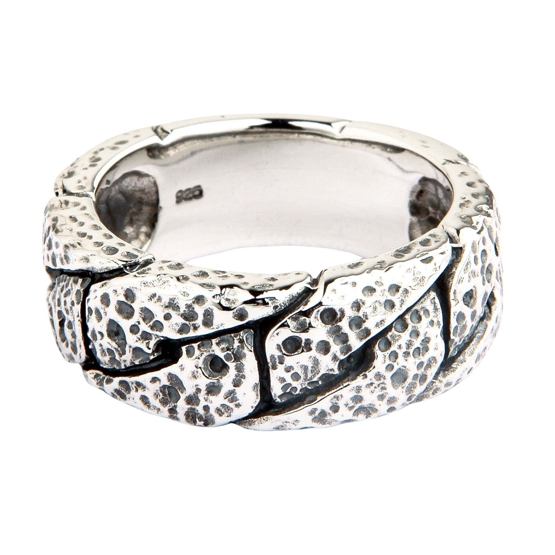 Hammered Knot Sterling Silver Band Ring for Women - Handmade 925 Silver Jewelry for Everyday Wear, Stackable Rings, Gifts for Her