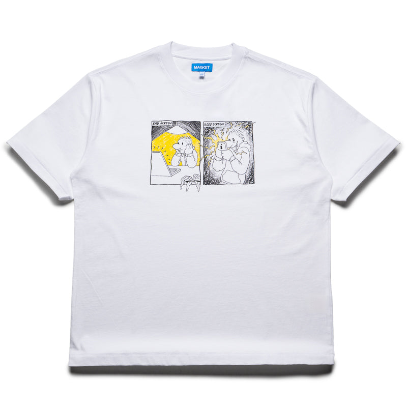 Trendy Screen Printed Comic T-Shirt for Men & Women | Soft Cotton White Tee | Casual Wear, Graphic Novel Fans, Pop Culture Outfit