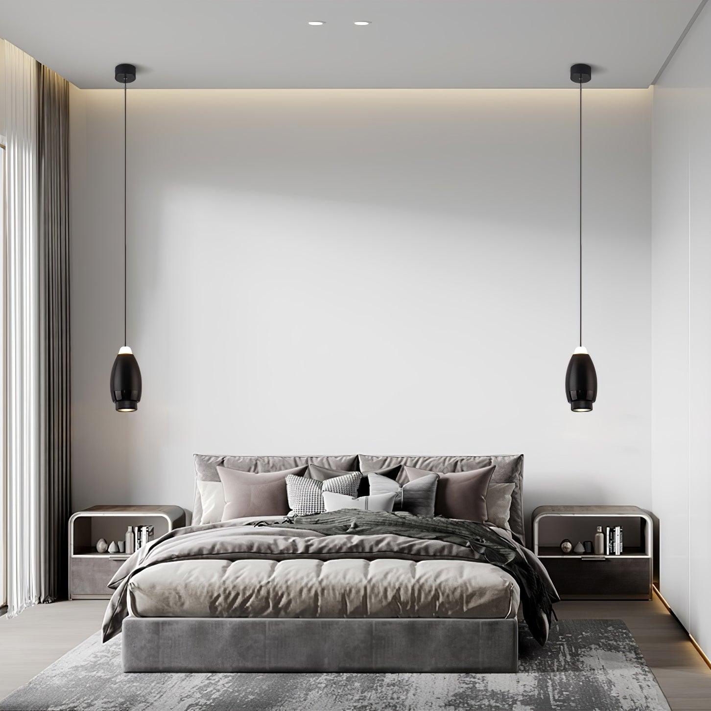 Modern Dawn Pendant Light - Elegant Glass Ceiling Hanging Lamp for Dining Room, Kitchen Island & Bedroom Decor - Warm White LED Lighting Fixture