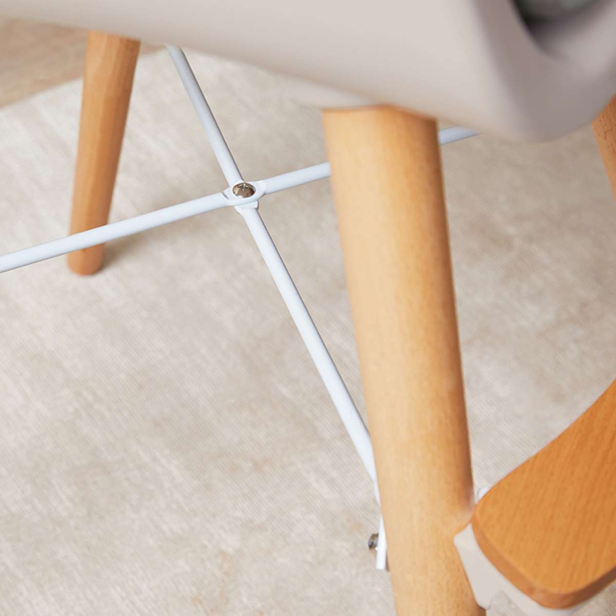 Jenson Natural Highchair for Babies & Toddlers - Adjustable, Safe & Comfortable Grey Wooden High Chair - Perfect for Dining, Feeding & Kitchen Use