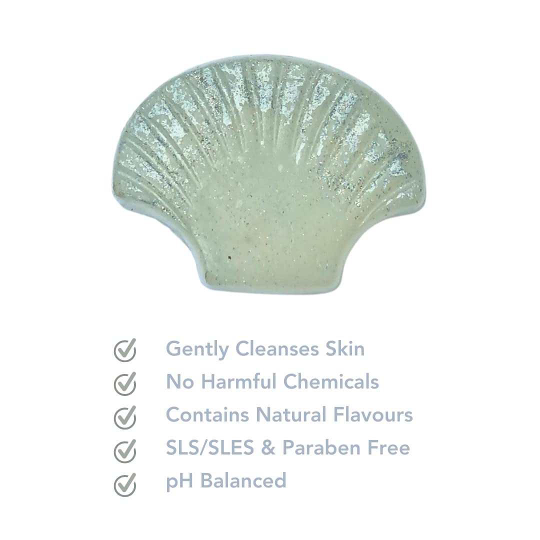 Dalisay Love and Lather Ocean Theme Soap Shell - Natural Kids Soap, Paraben & SLS Free, Perfect for Birthday Gifts, Return Gifts, Diwali, Christmas & Kids' Presents - Ideal for Bath Time Fun & Holiday Gift Giving