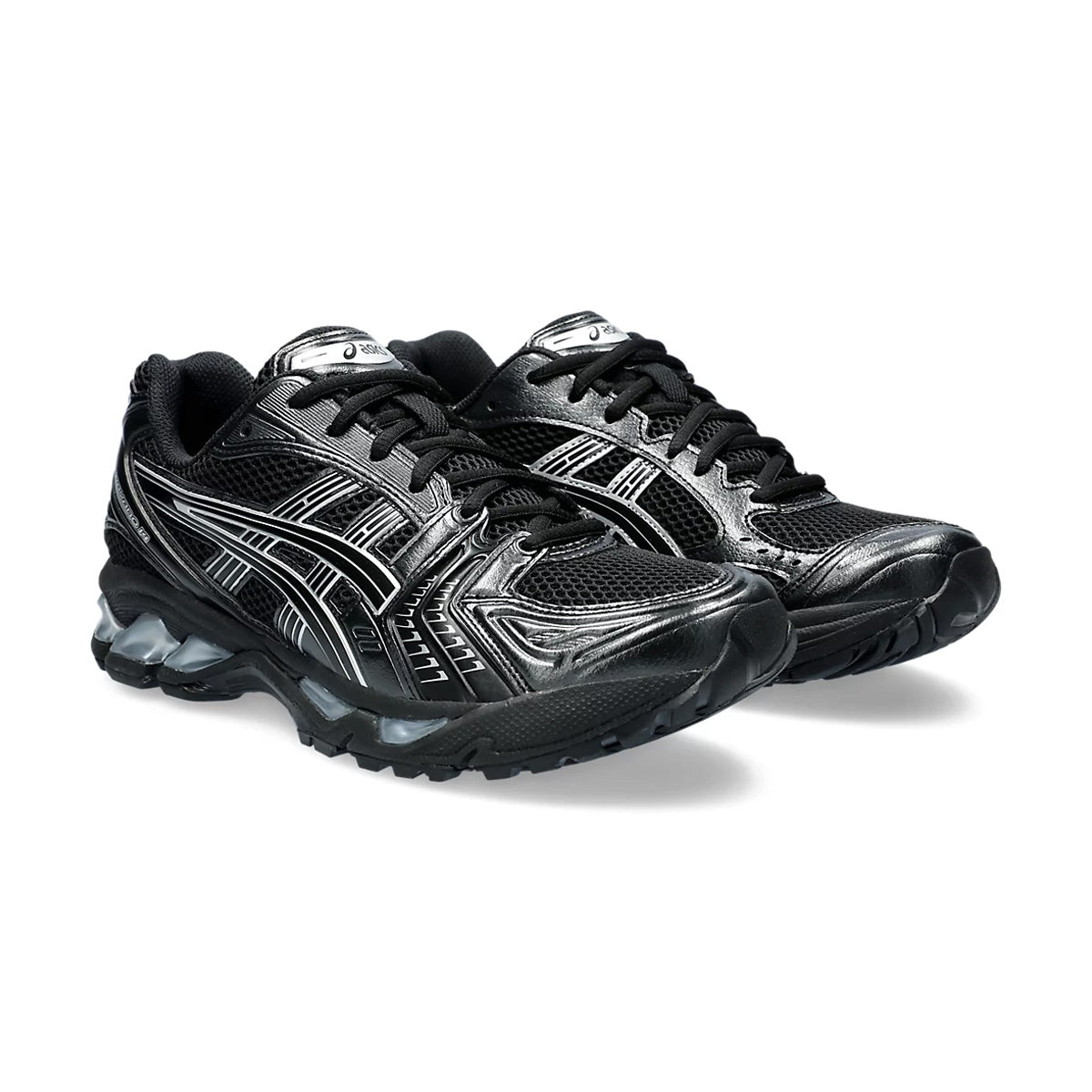 ASICS GEL Kayano 14 Running Shoes for Men & Women - Black/Pure Silver - Premium Cushioning & Stability for Long Distance Running, Jogging, Gym Workouts