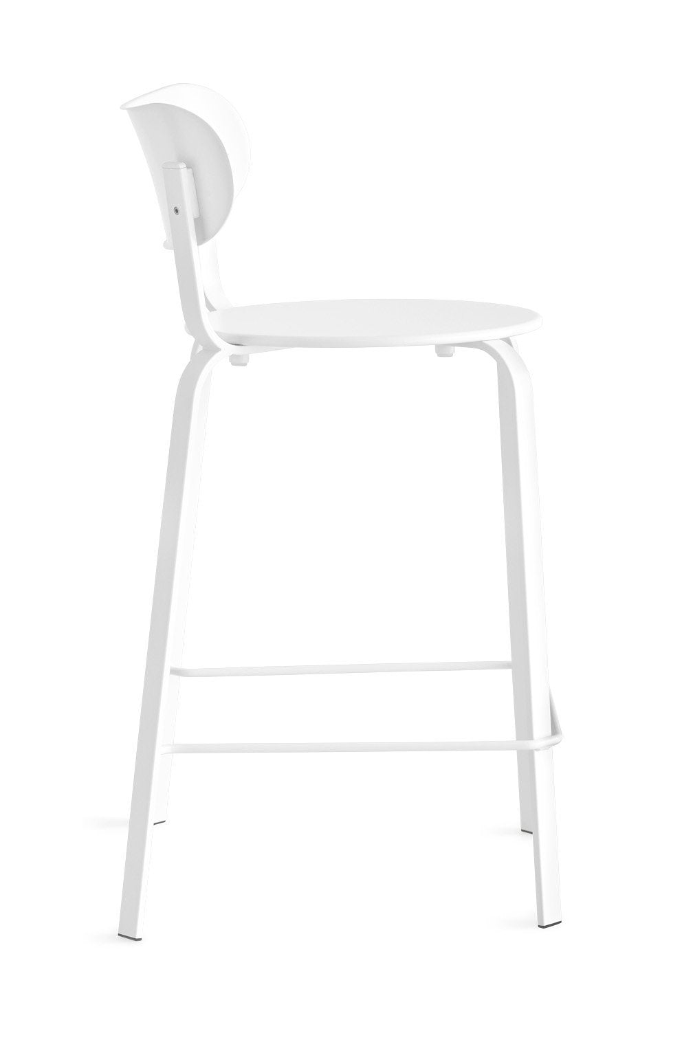 Lapalma Stil S49_65 Stackable Stool - Modern Lightweight Bar Stool for Kitchen, Dining & Outdoor Use - Space-Saving Design for Small Spaces & Patios