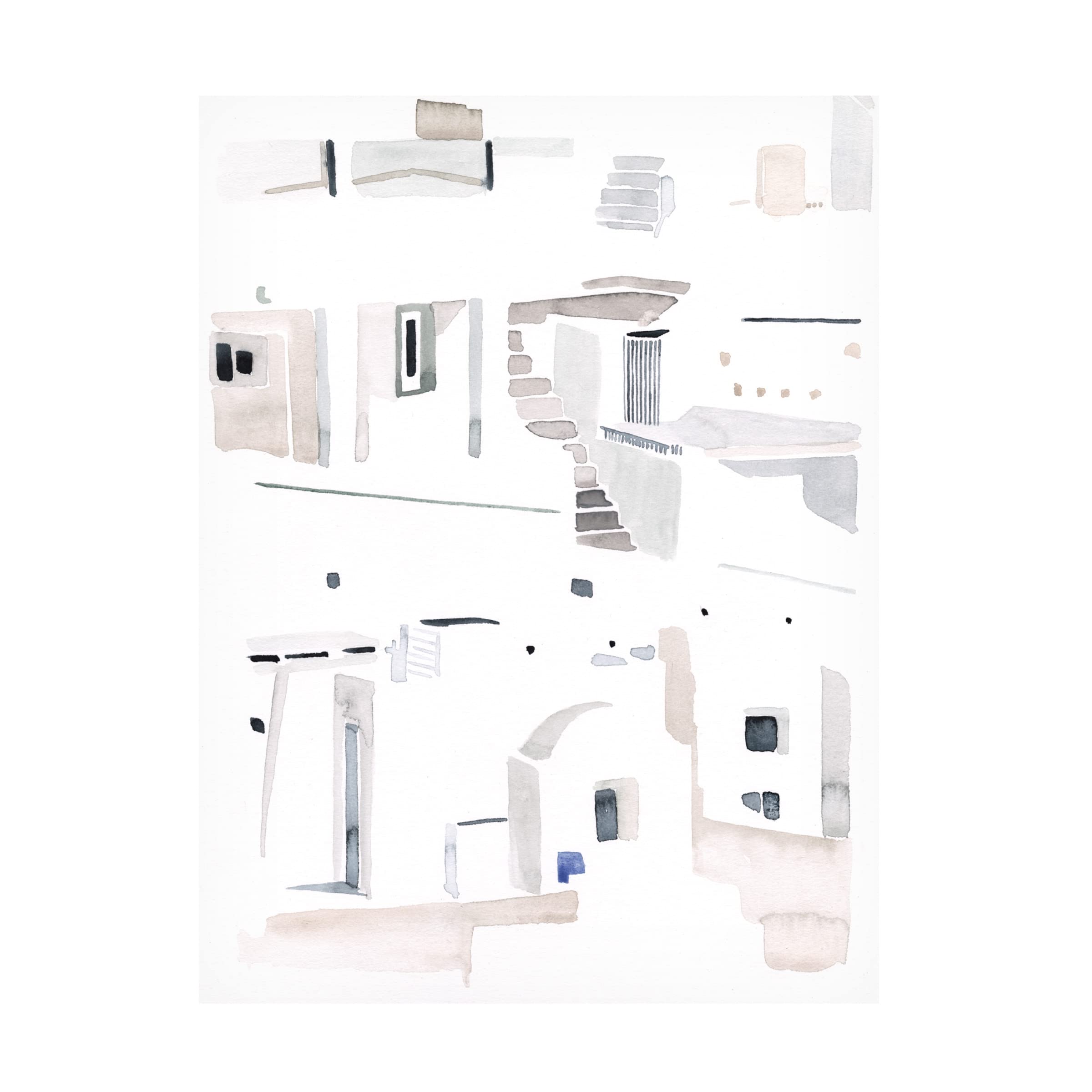 Jennifer Paxton Parker 'Ascending Neutrals II' Abstract Canvas Wall Art - Modern Home & Office Decor for Living Room, Bedroom, or Workspace