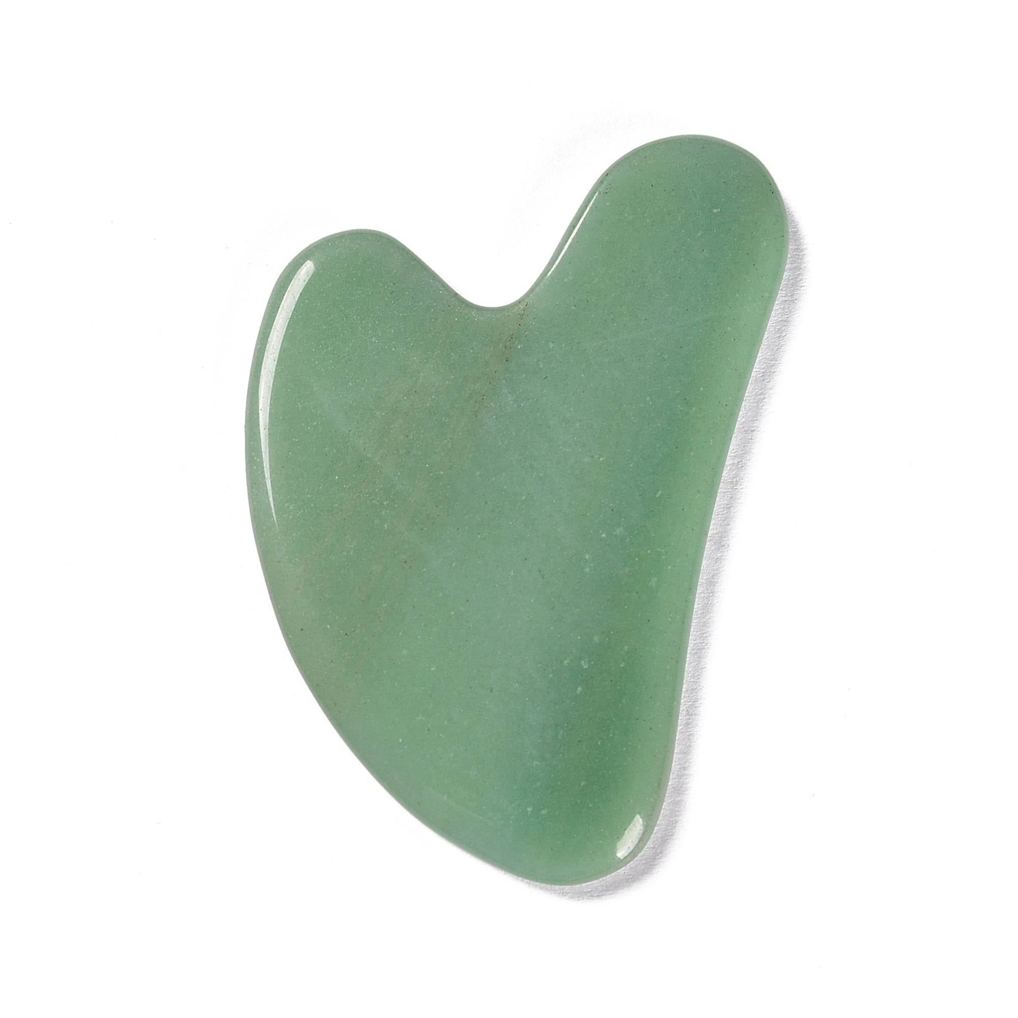 Natural Amethyst, Green Jade & Green Aventurine Gua Sha Stone - 60x80mm Facial Massage Tool for Glowing Skin & Relaxation - Perfect for Skincare Routine & Stress Relief