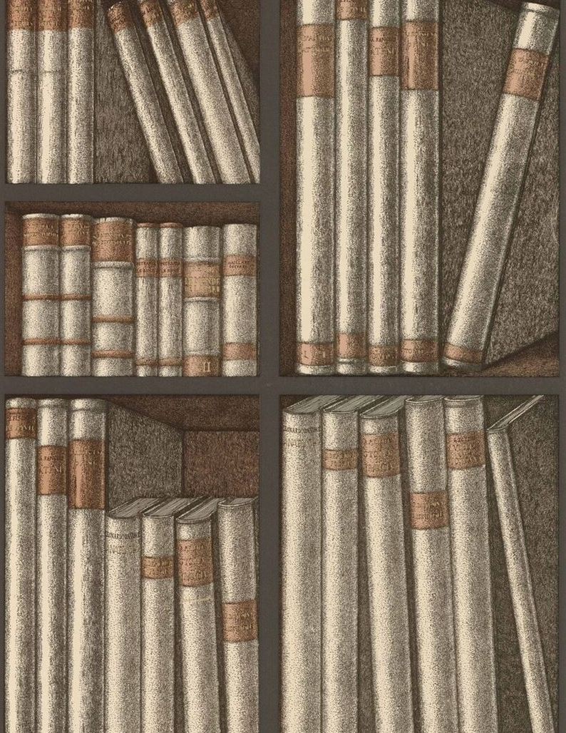 Cole & Son Ex Libris Beige Wallpaper - Premium Peel & Stick Wallpaper Roll (114/15030) - Perfect for Living Rooms, Bedrooms & Home Offices