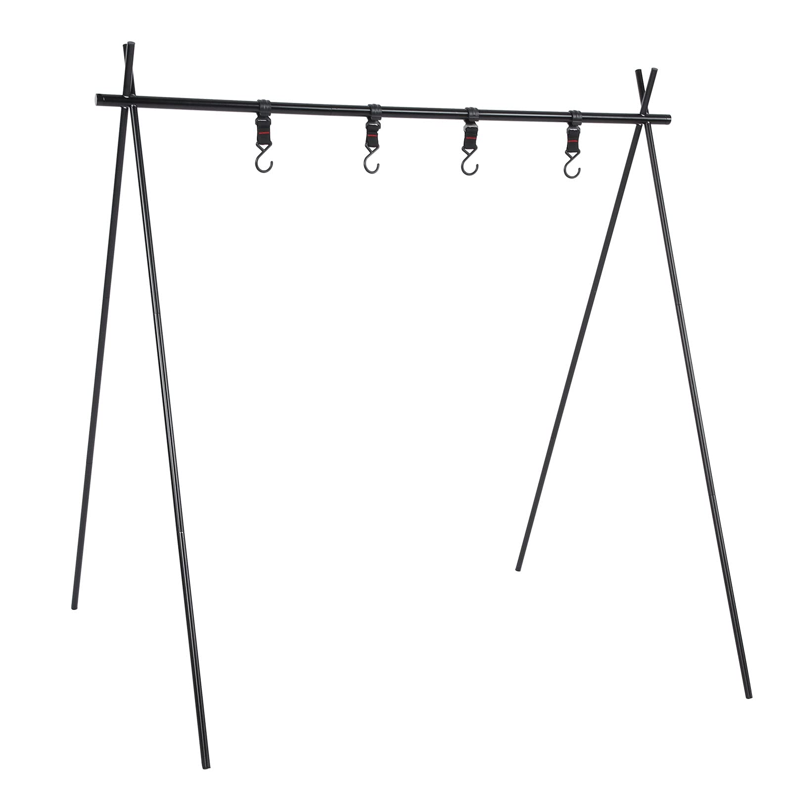 Portable Camping Drying Rack - Compact Tripod Clothesline for Outdoor Travel, Hiking & Picnic Gear | Perfect for Drying Wet Clothes, Towels & Swimwear at Campsites, Beaches & Backpacking Trips