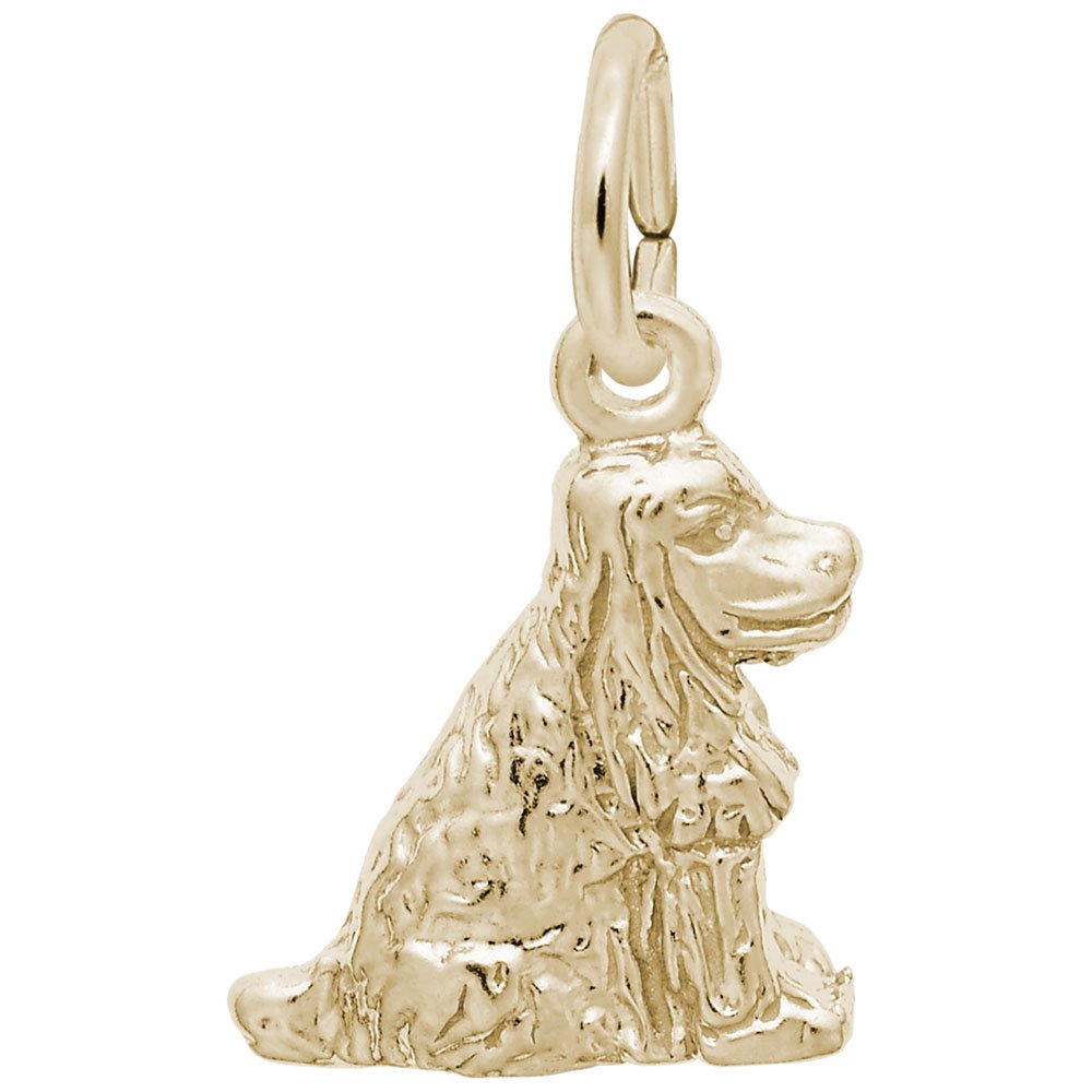 Cocker Spaniel Charm - Sterling Silver Dog Pendant for Bracelets & Necklaces - Perfect for Pet Lovers & Jewelry Gifts